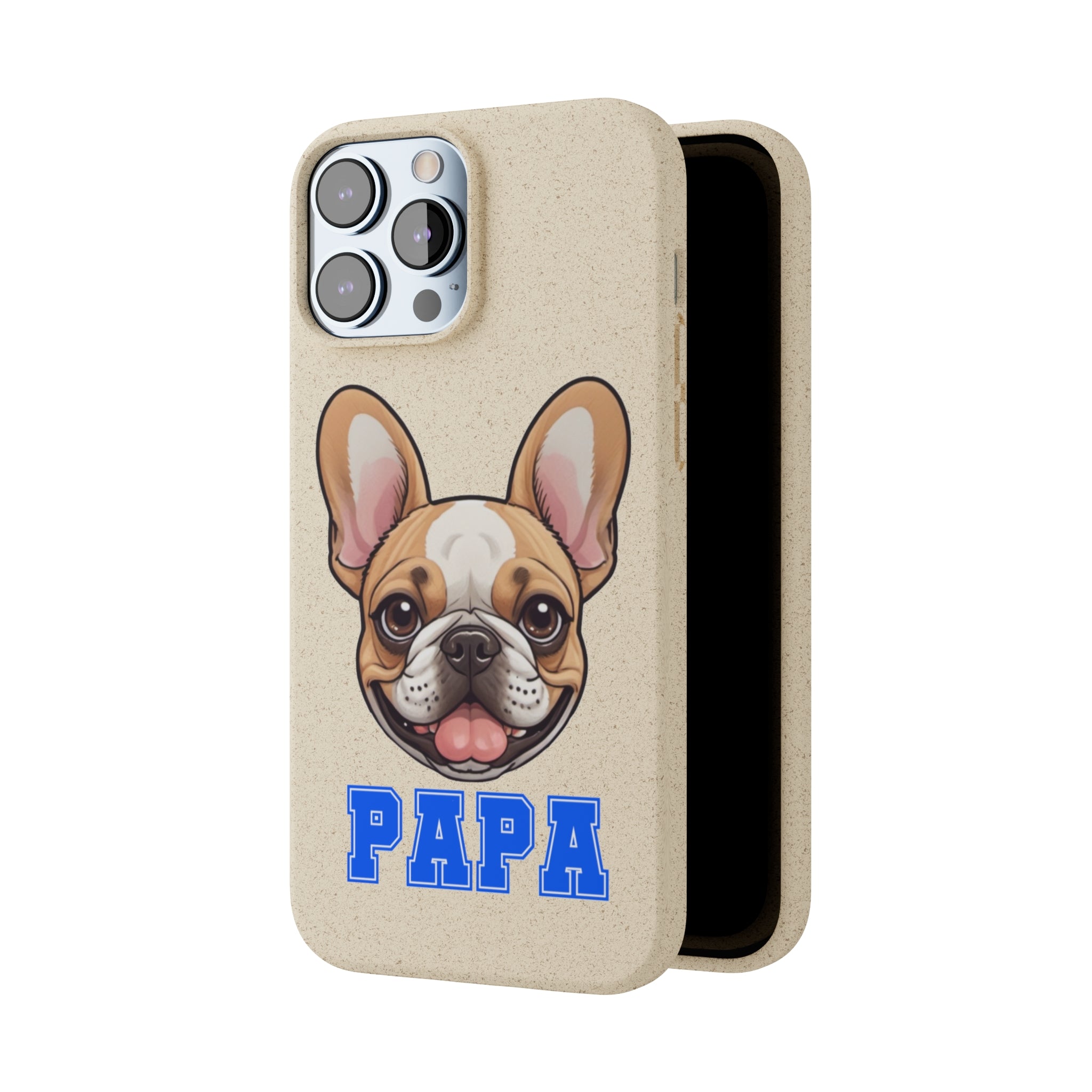 Biodegradable  Frenchie Papa Cases