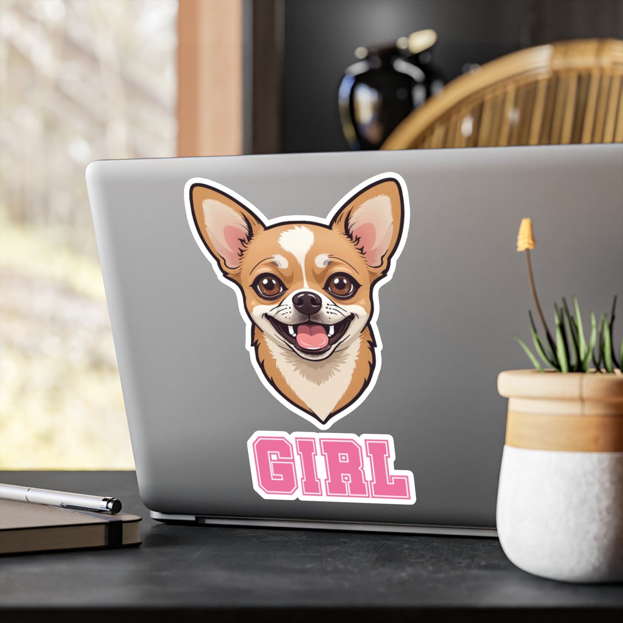 Chihuahua Girl Vinyl Decals