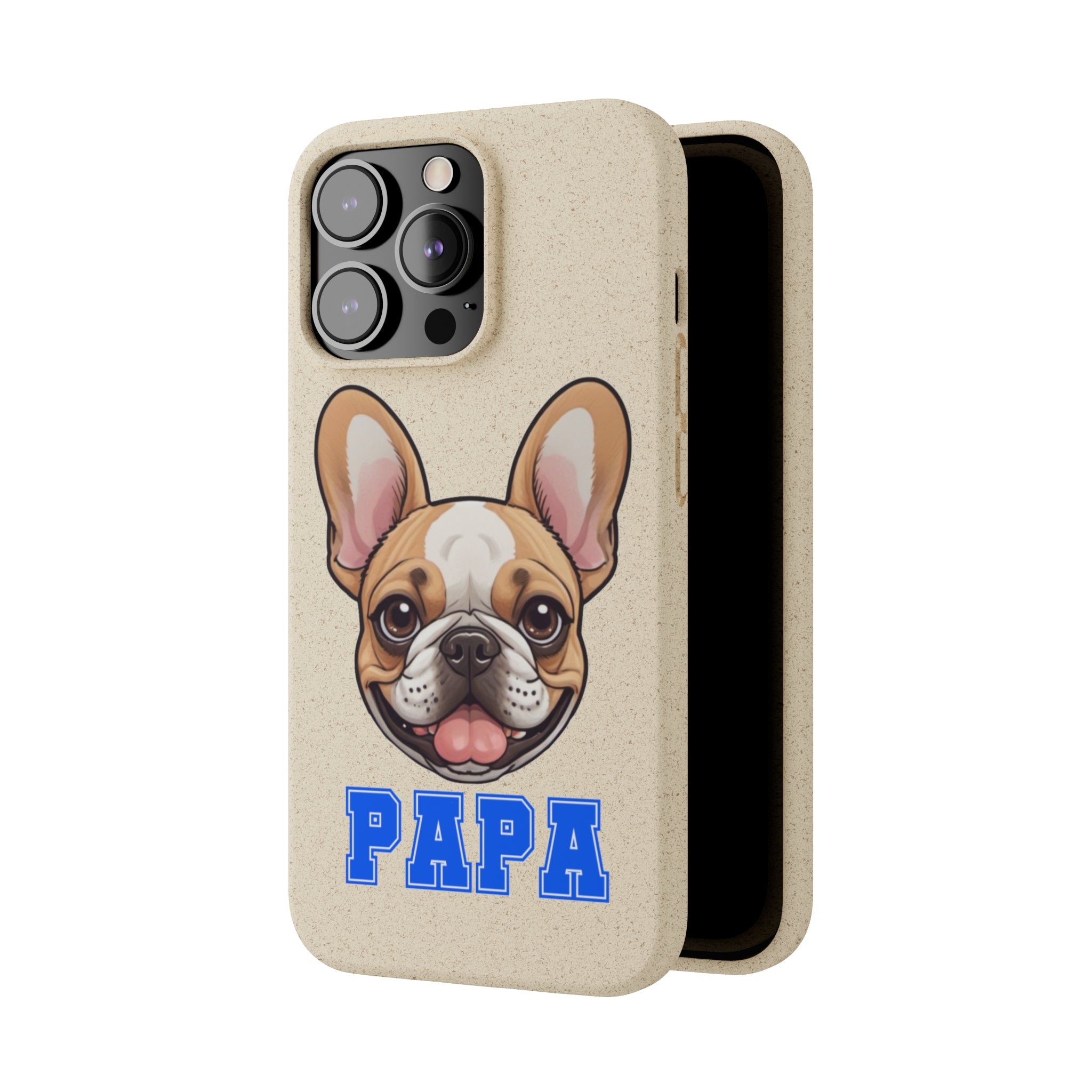 Biodegradable  Frenchie Papa Cases