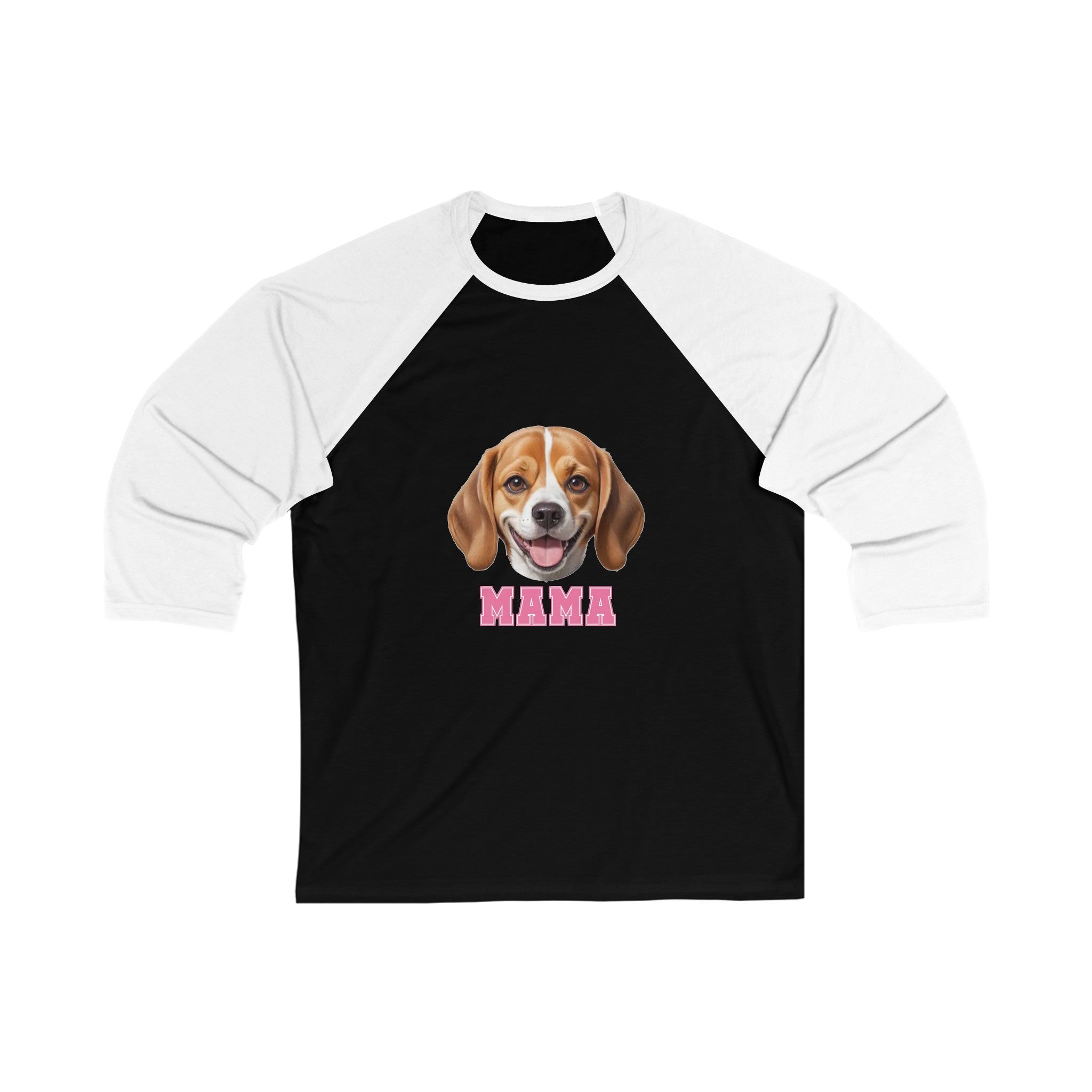 Beagle Mama 3\4 Sleeve Baseball Tee