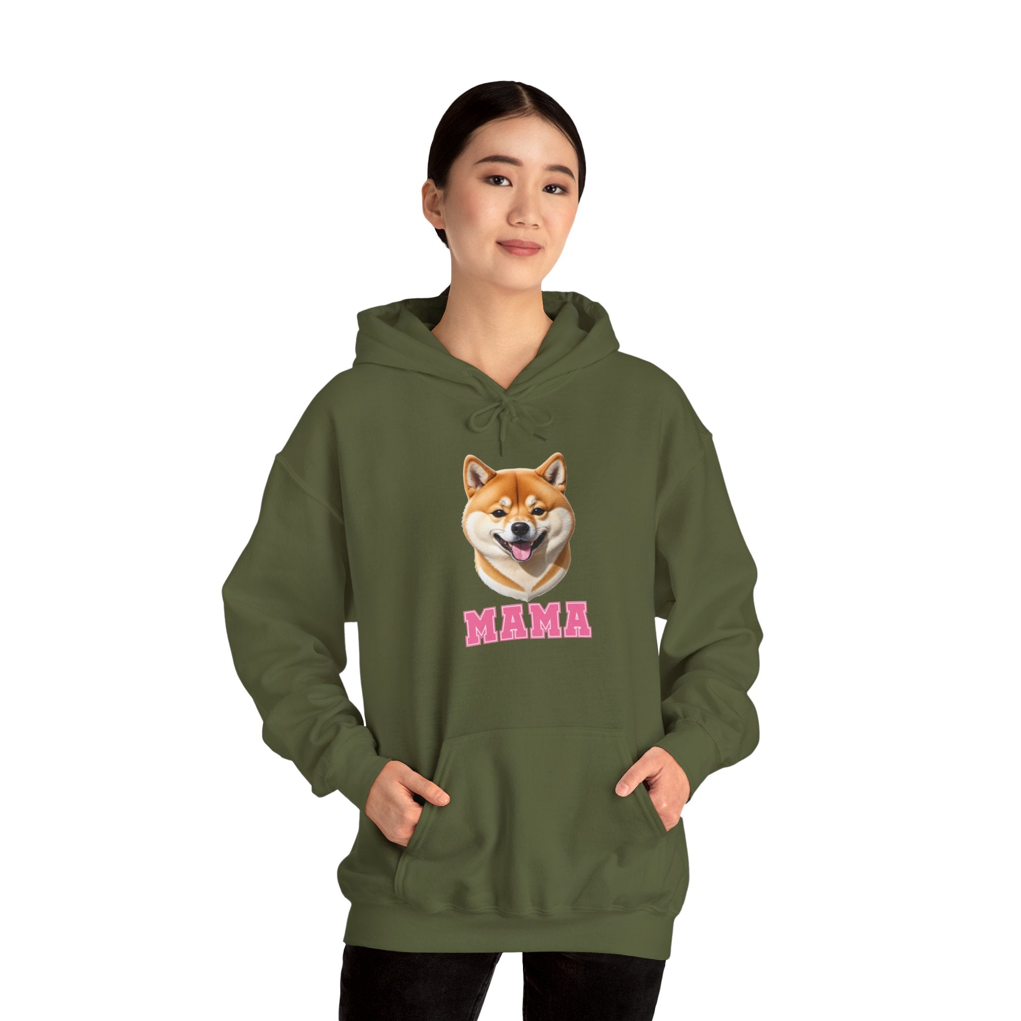 Shiba Inu Mama Heavy Blend™ Hooded Sweatshirt