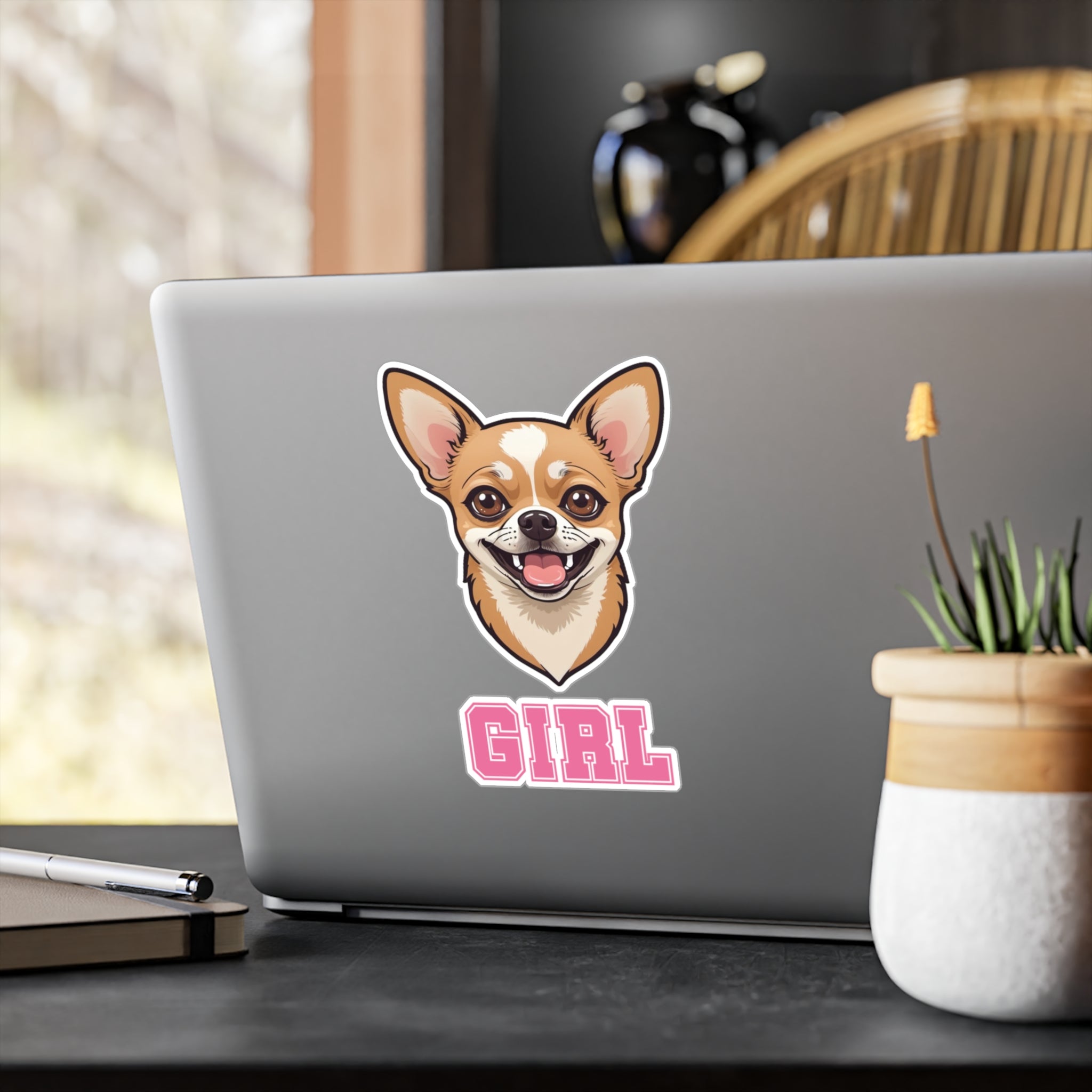 Chihuahua Girl Vinyl Decals