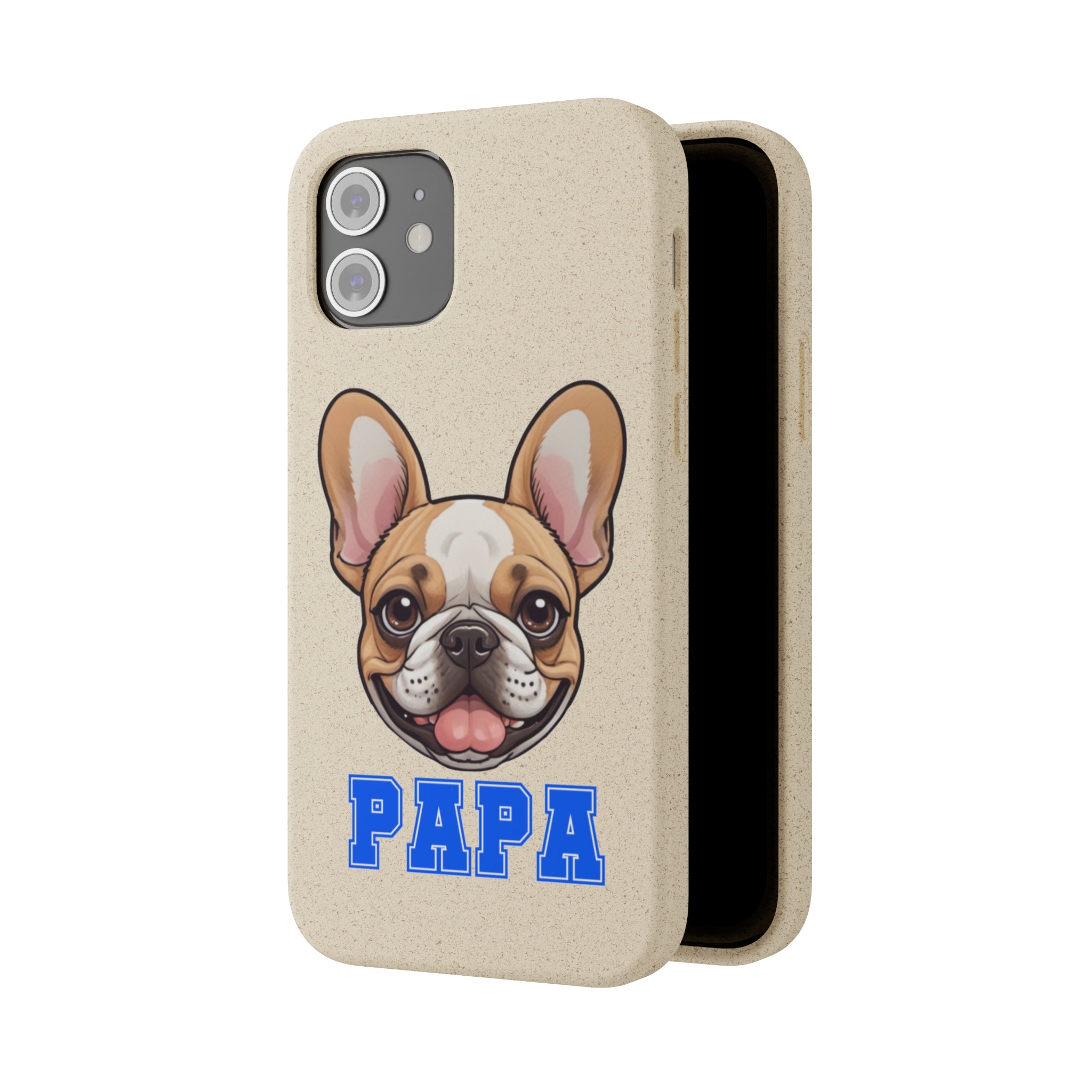 Biodegradable  Frenchie Papa Cases