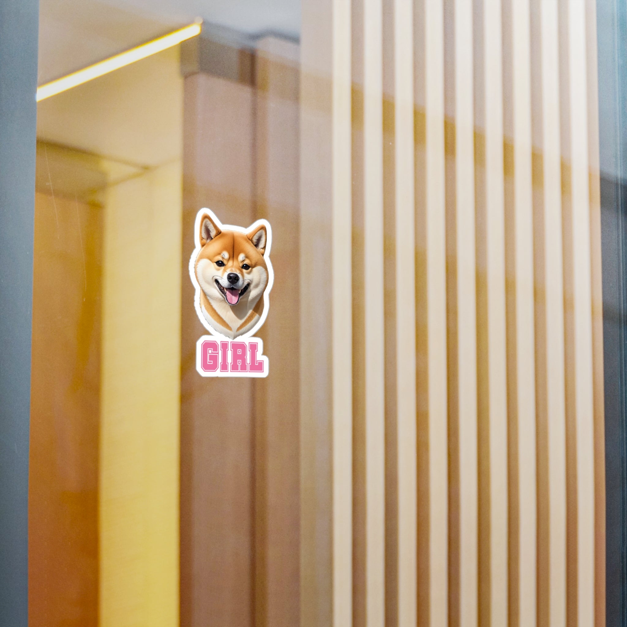 Shiba Inu Girl Vinyl Decals