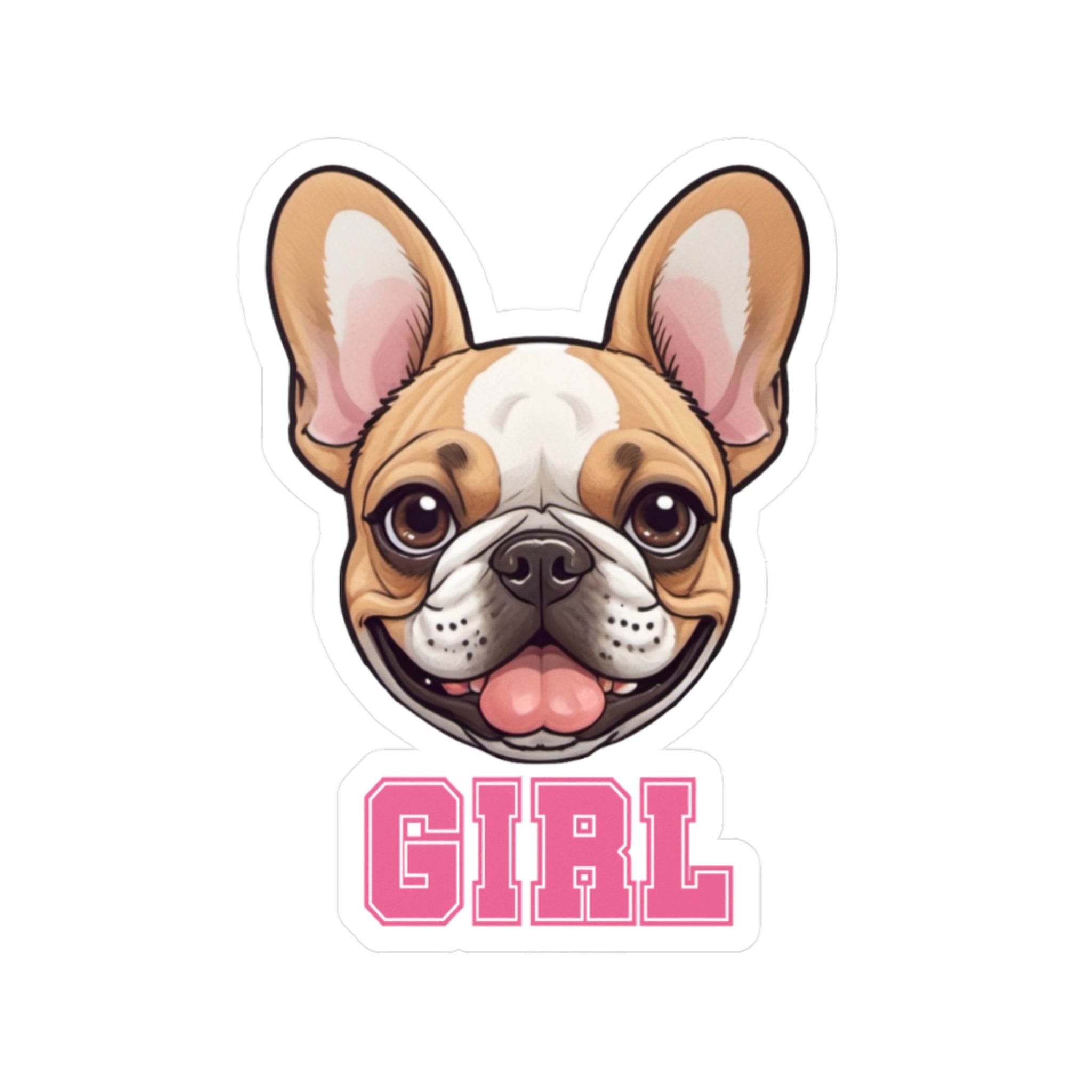 Frenchie Girl Vinyl Decals