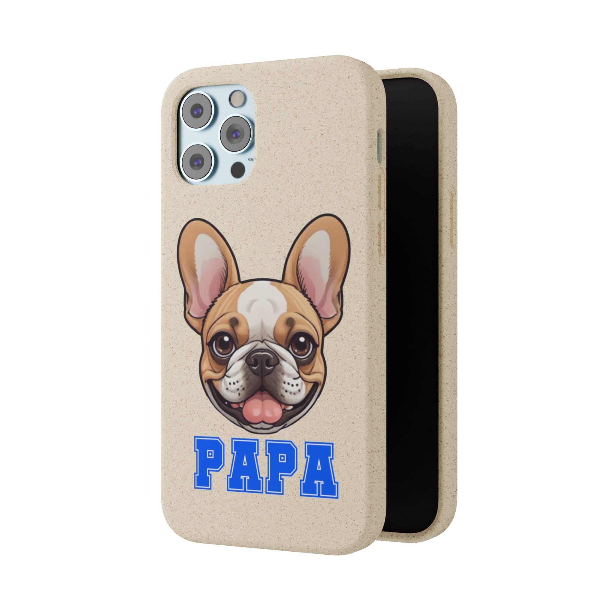 Biodegradable  Frenchie Papa Cases