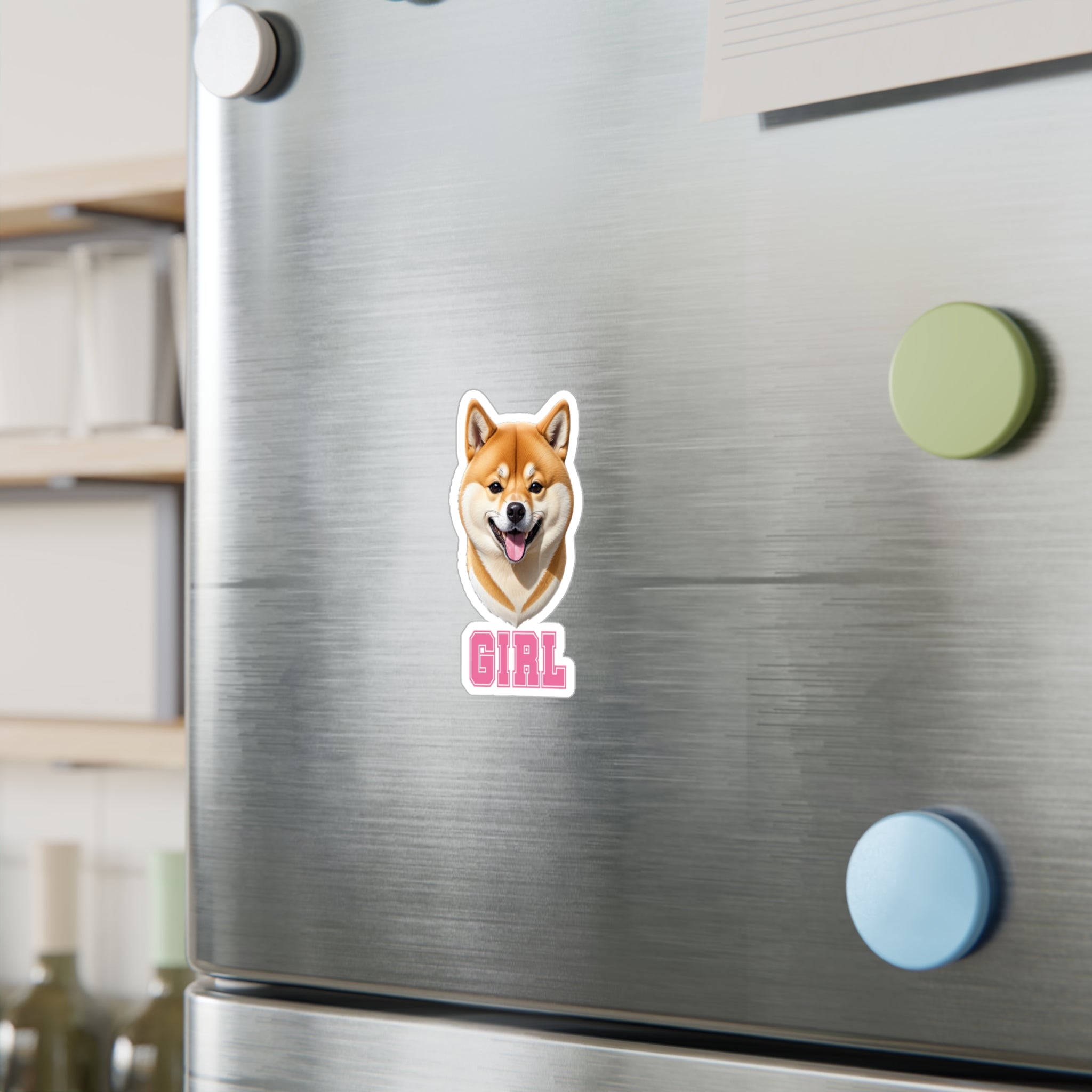 Shiba Inu Girl Vinyl Decals