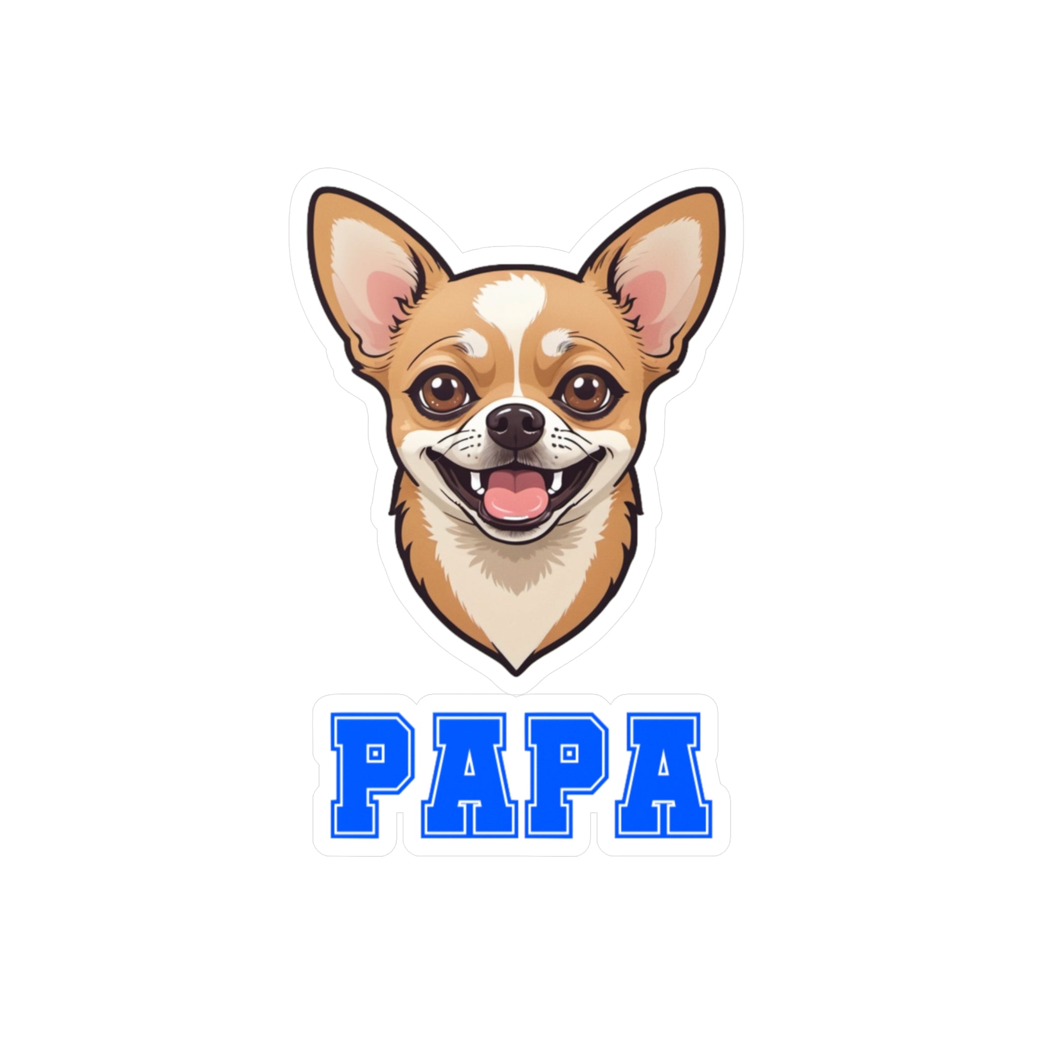 Chihuahua Papa Vinyl Decals