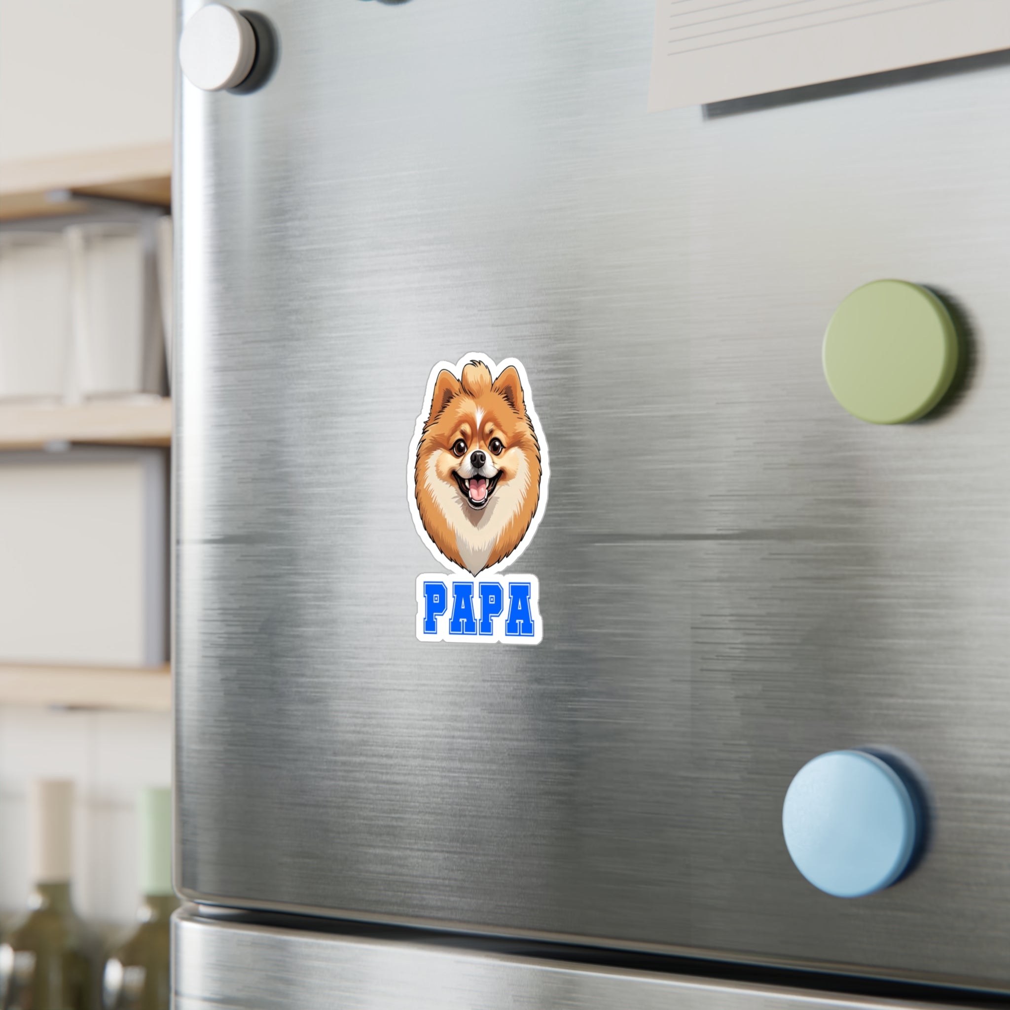 Pomeranian Papa Vinyl Decals