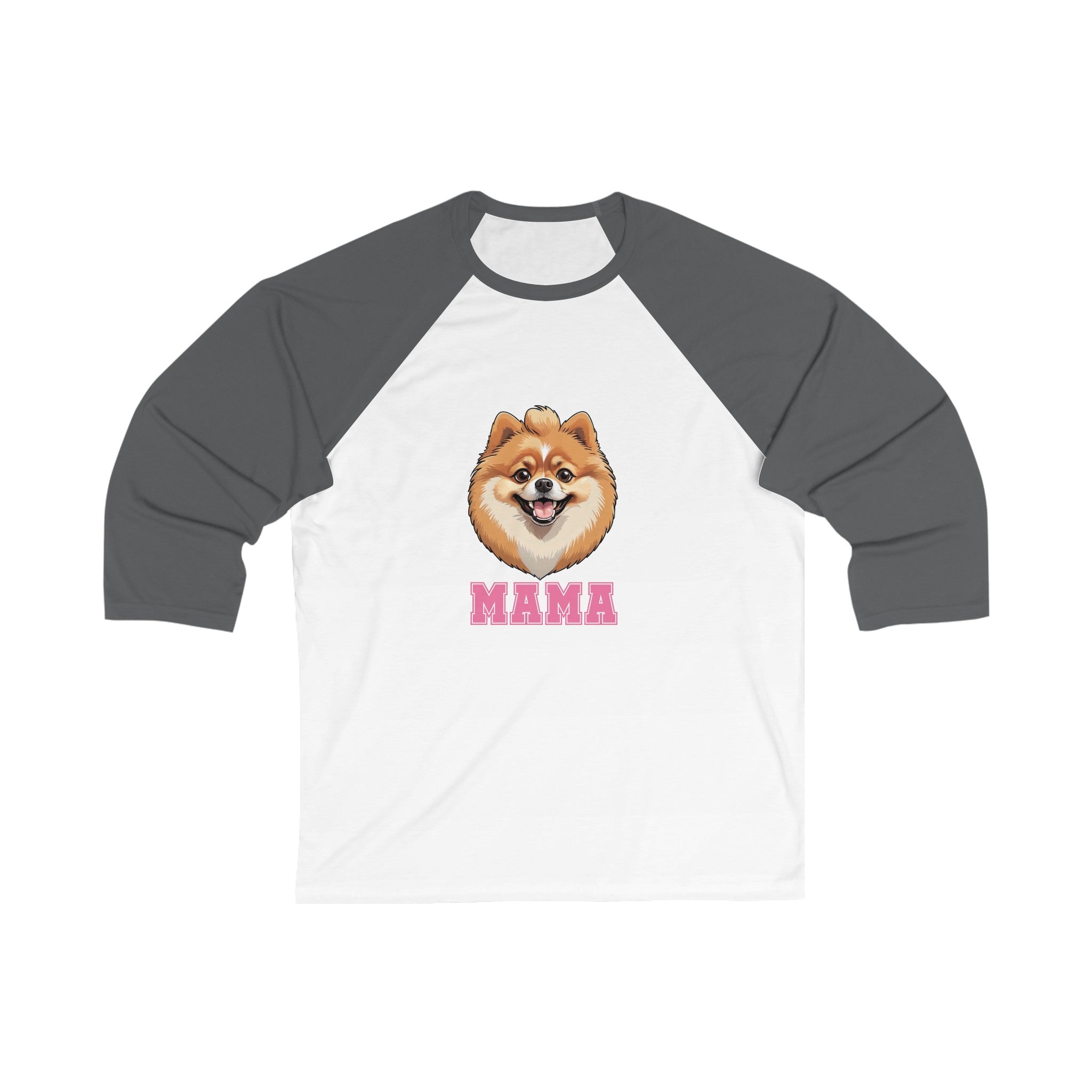 Pomeranian Mama 3\4 Sleeve Baseball Tee