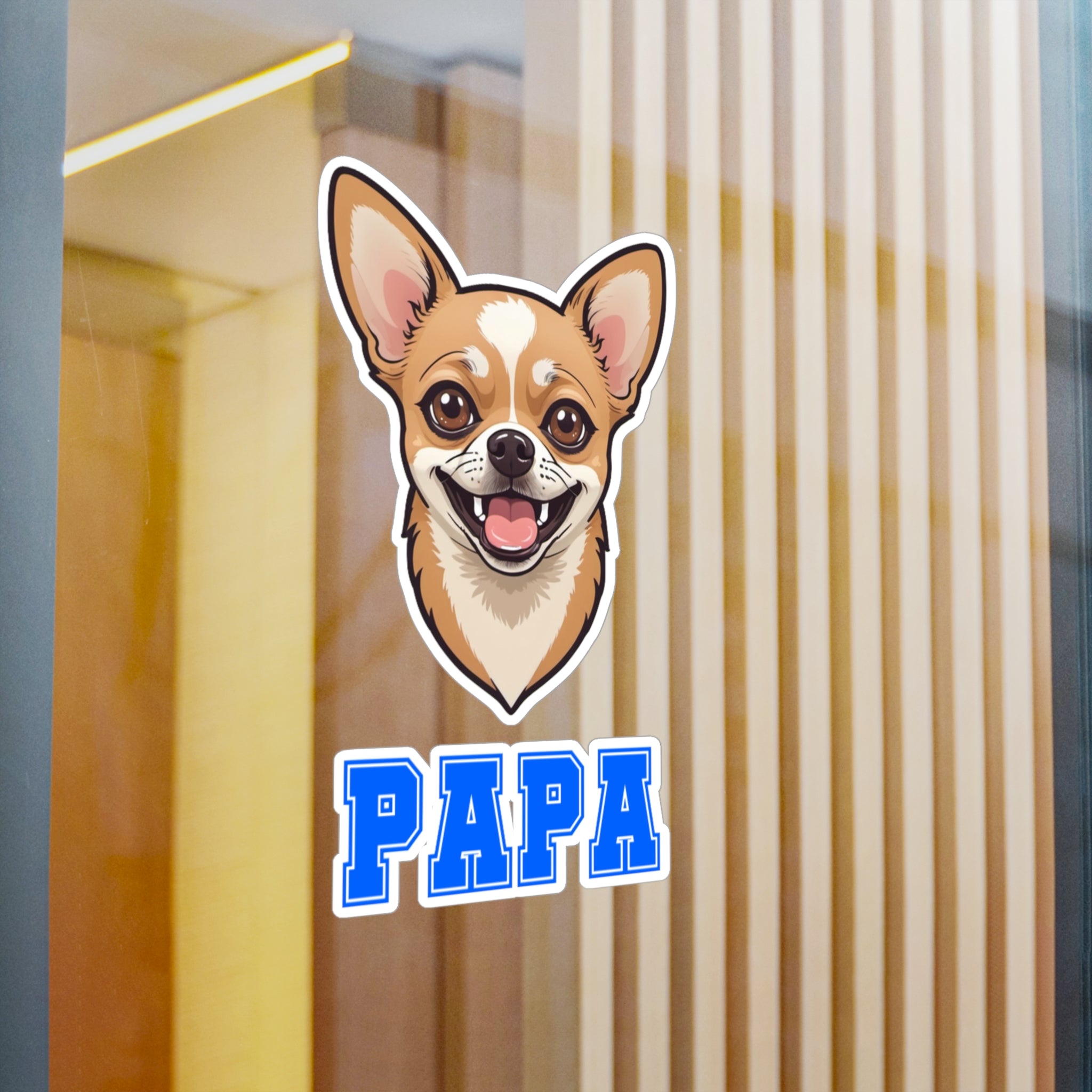 Chihuahua Papa Vinyl Decals