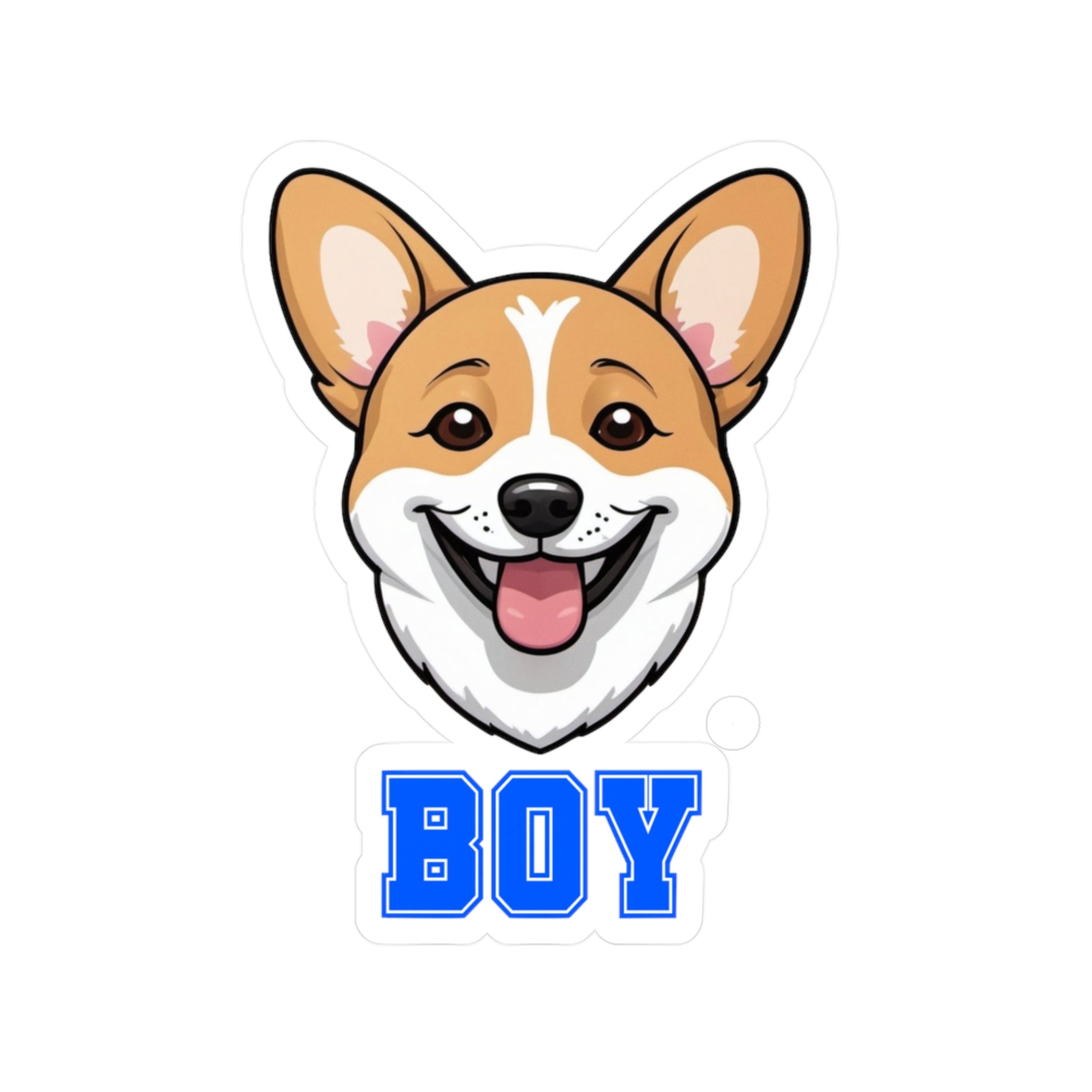 Corgi Boy Vinyl Decals