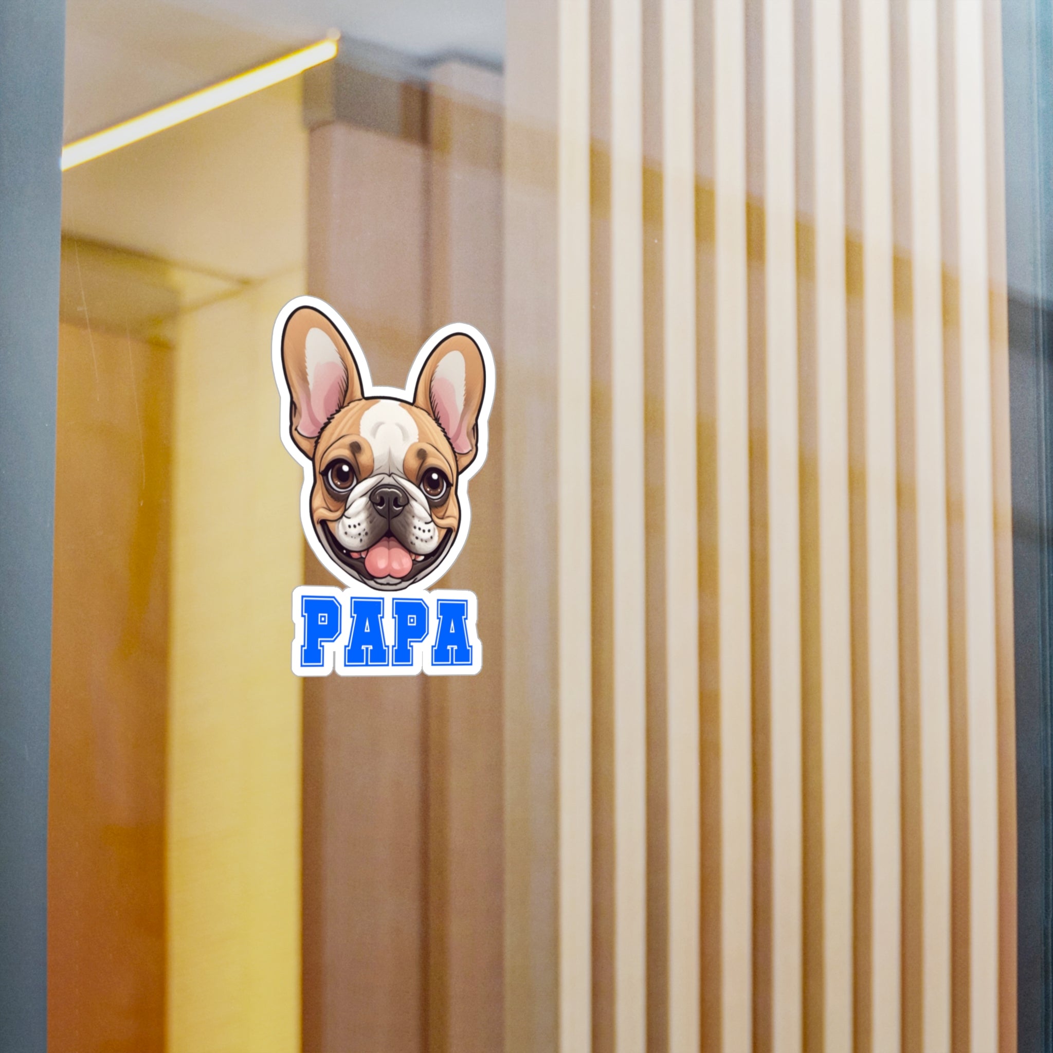 Frenchie Papa Vinyl Decals