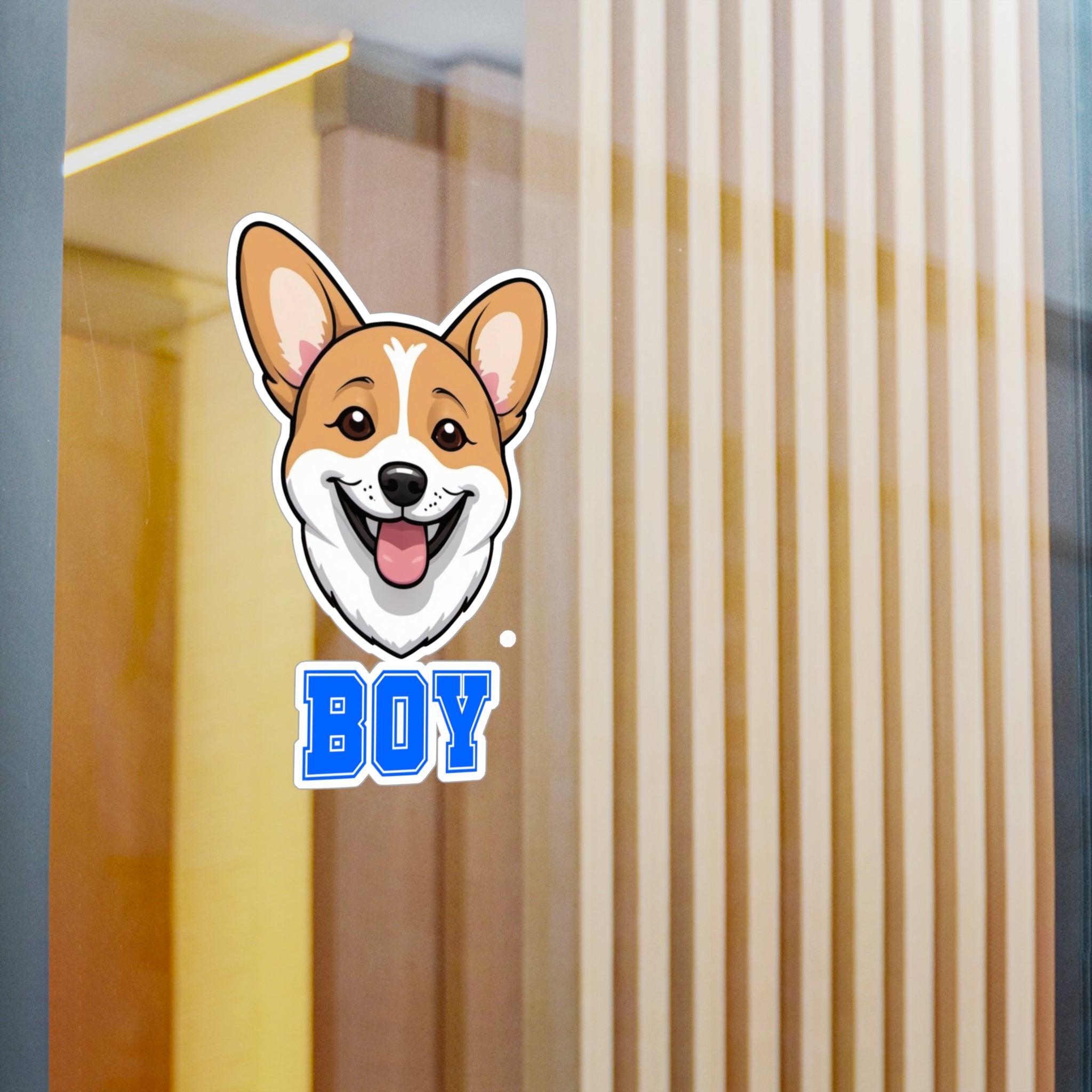 Corgi Boy Vinyl Decals