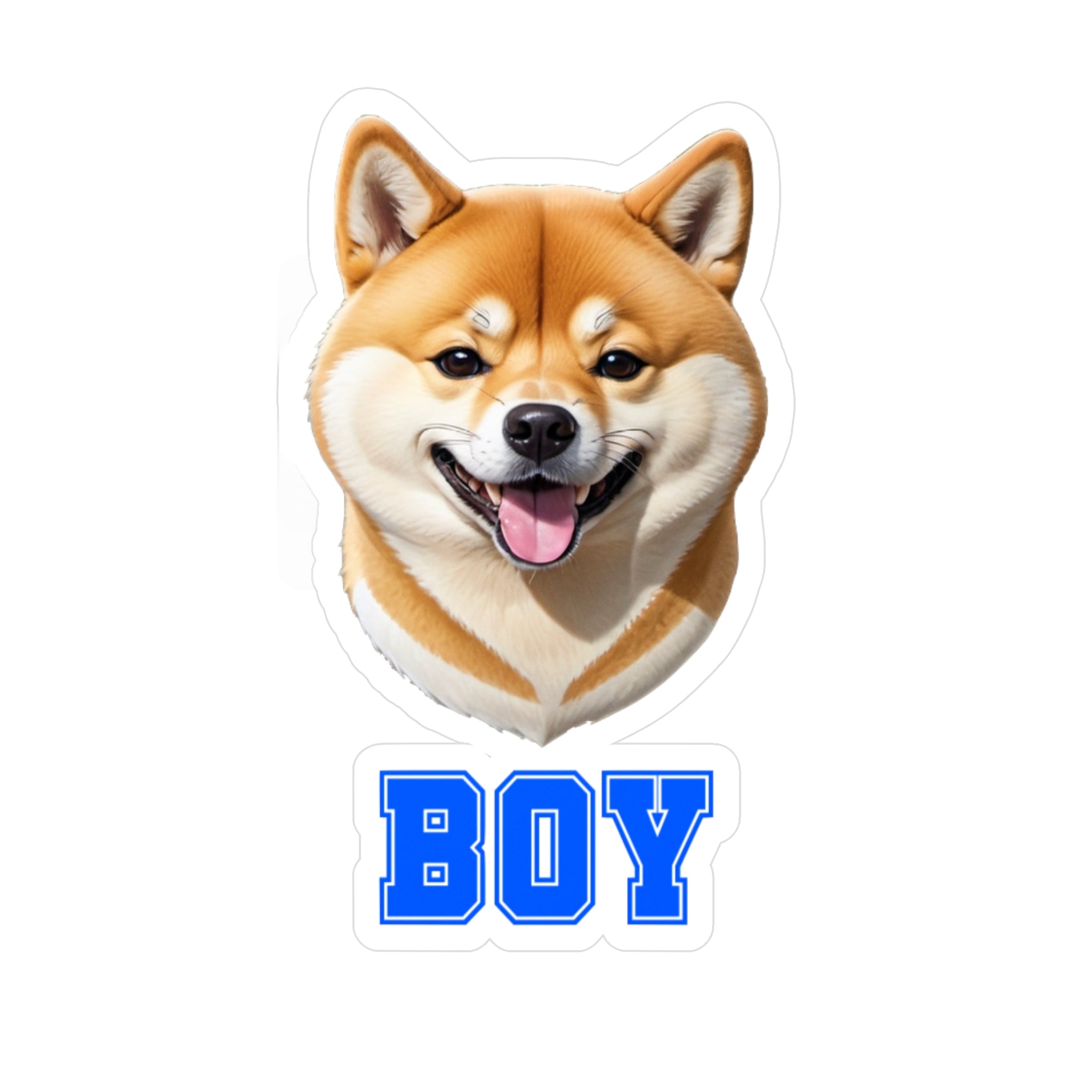 Shiba Inu Boy Vinyl Decals