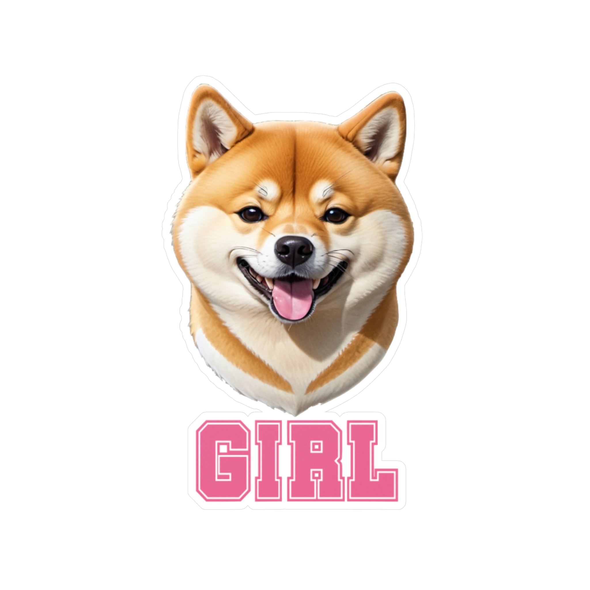 Shiba Inu Girl Vinyl Decals