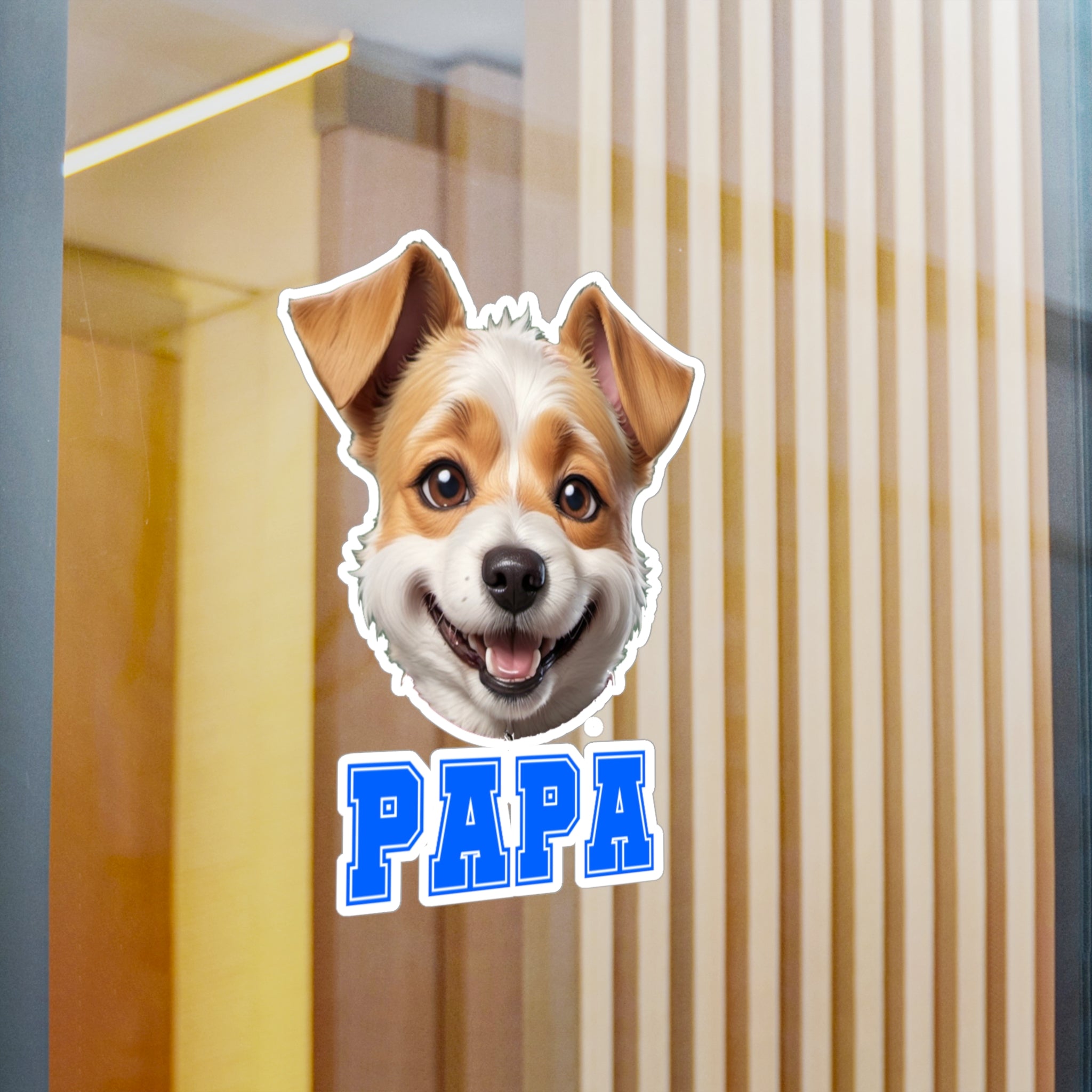 Terrier Papa Vinyl Decals