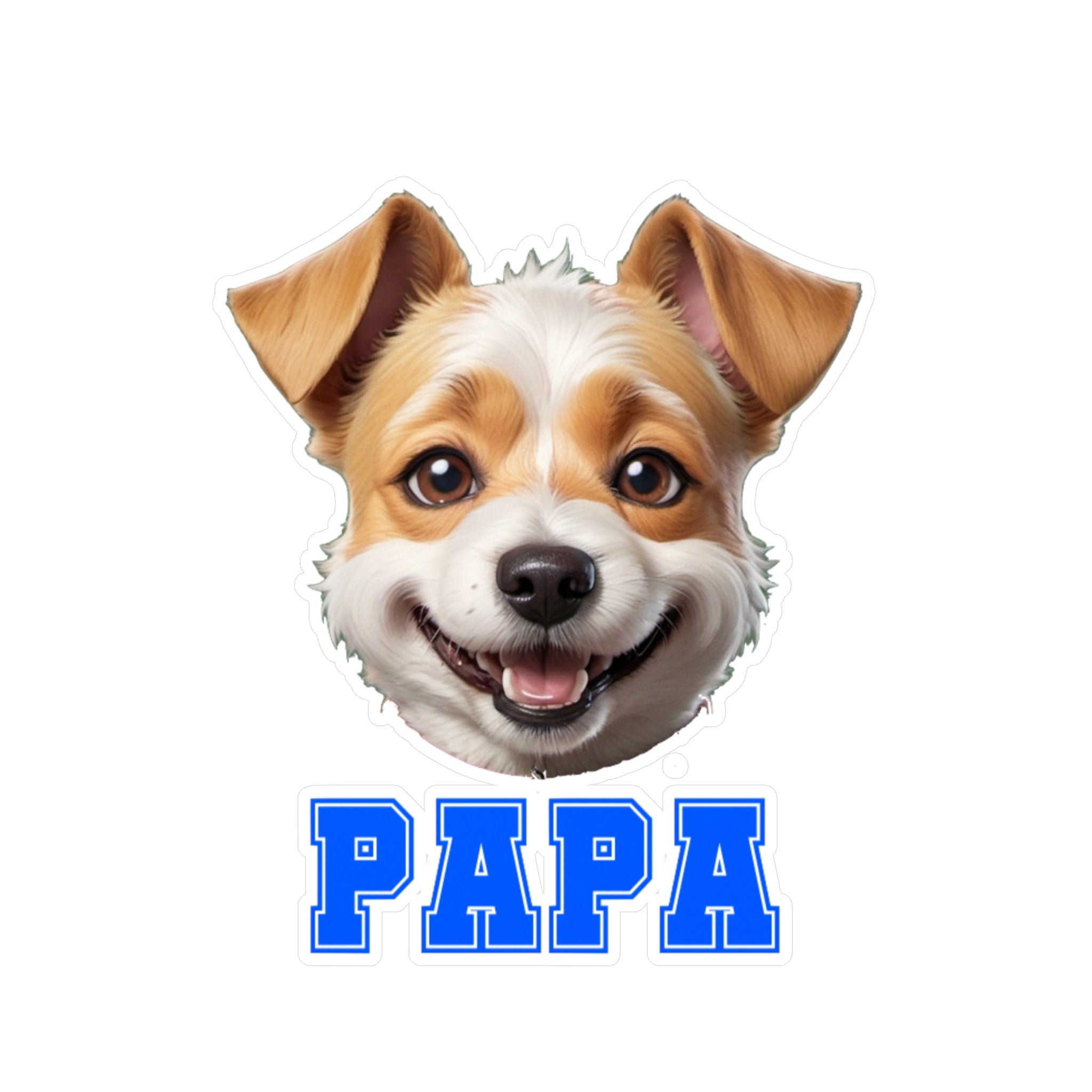 Terrier Papa Vinyl Decals