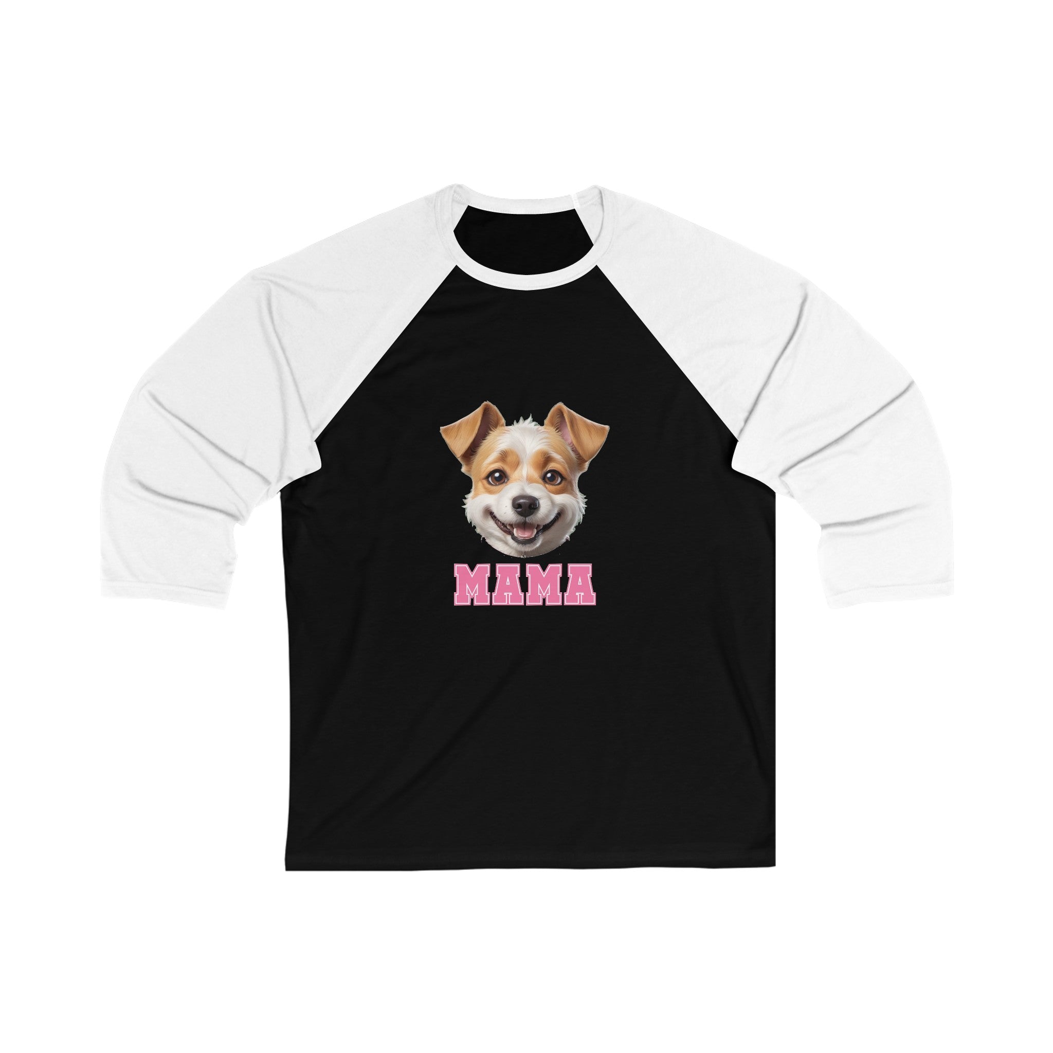 Terrier Mama 3\4 Sleeve Baseball Tee