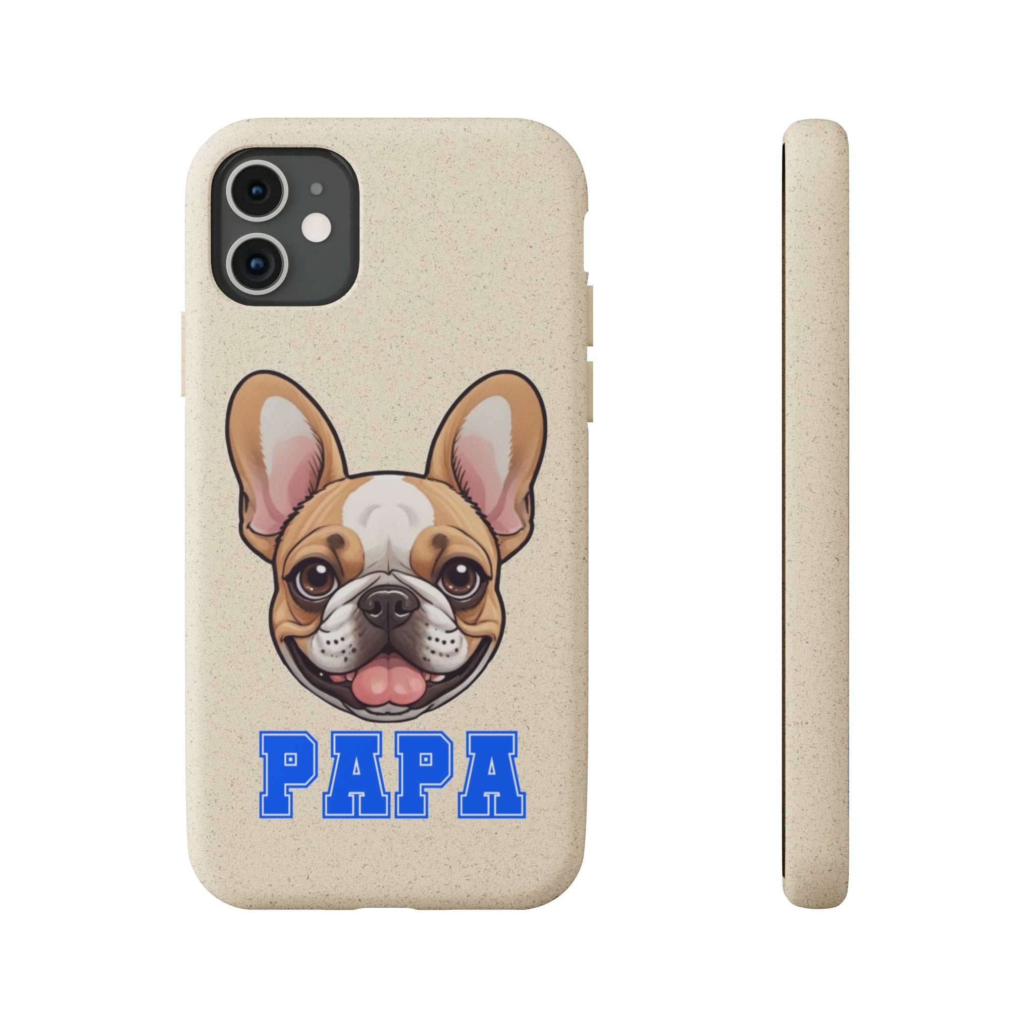 Biodegradable  Frenchie Papa Cases