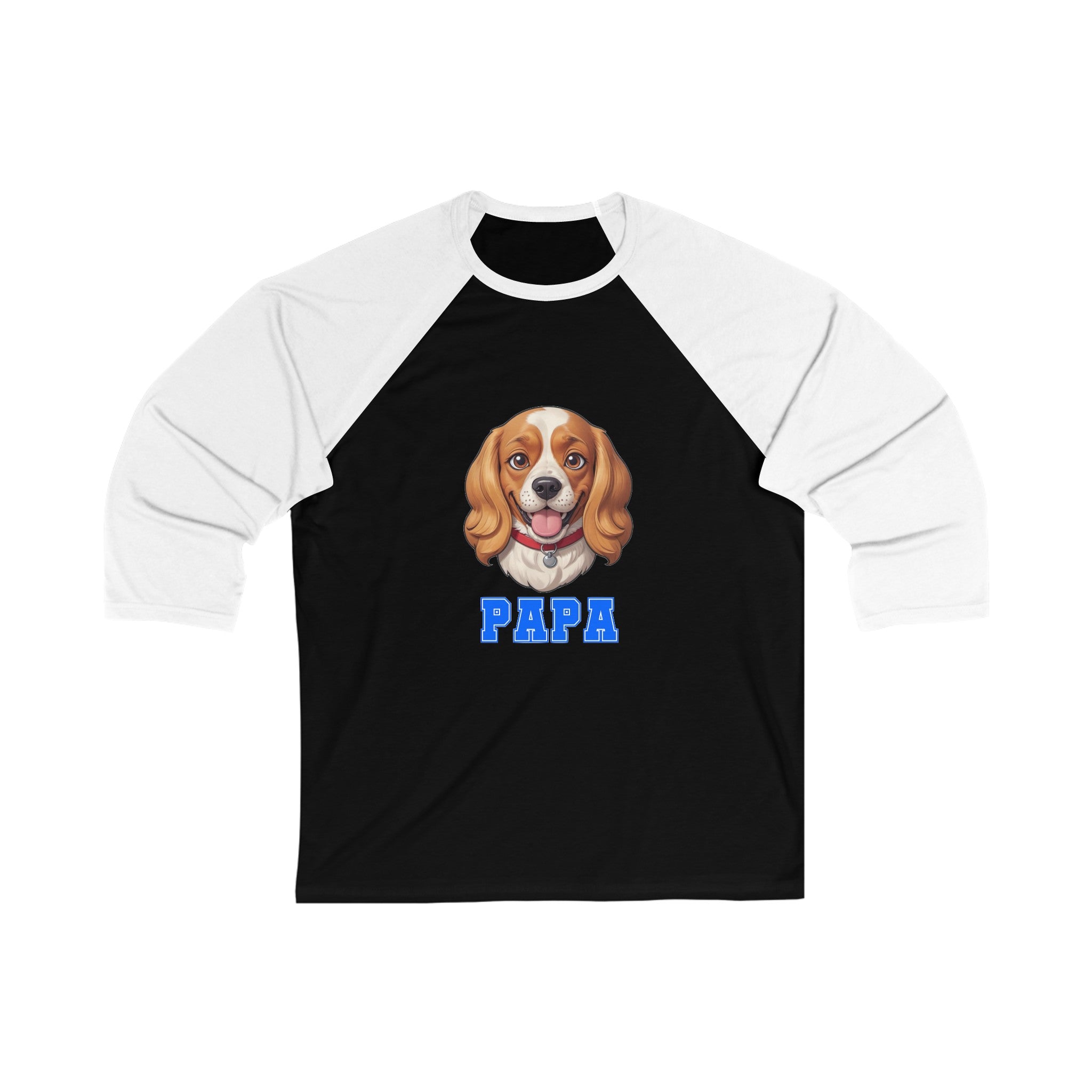 Cavalier - Cocker Papa 3\4 Sleeve Baseball Tee