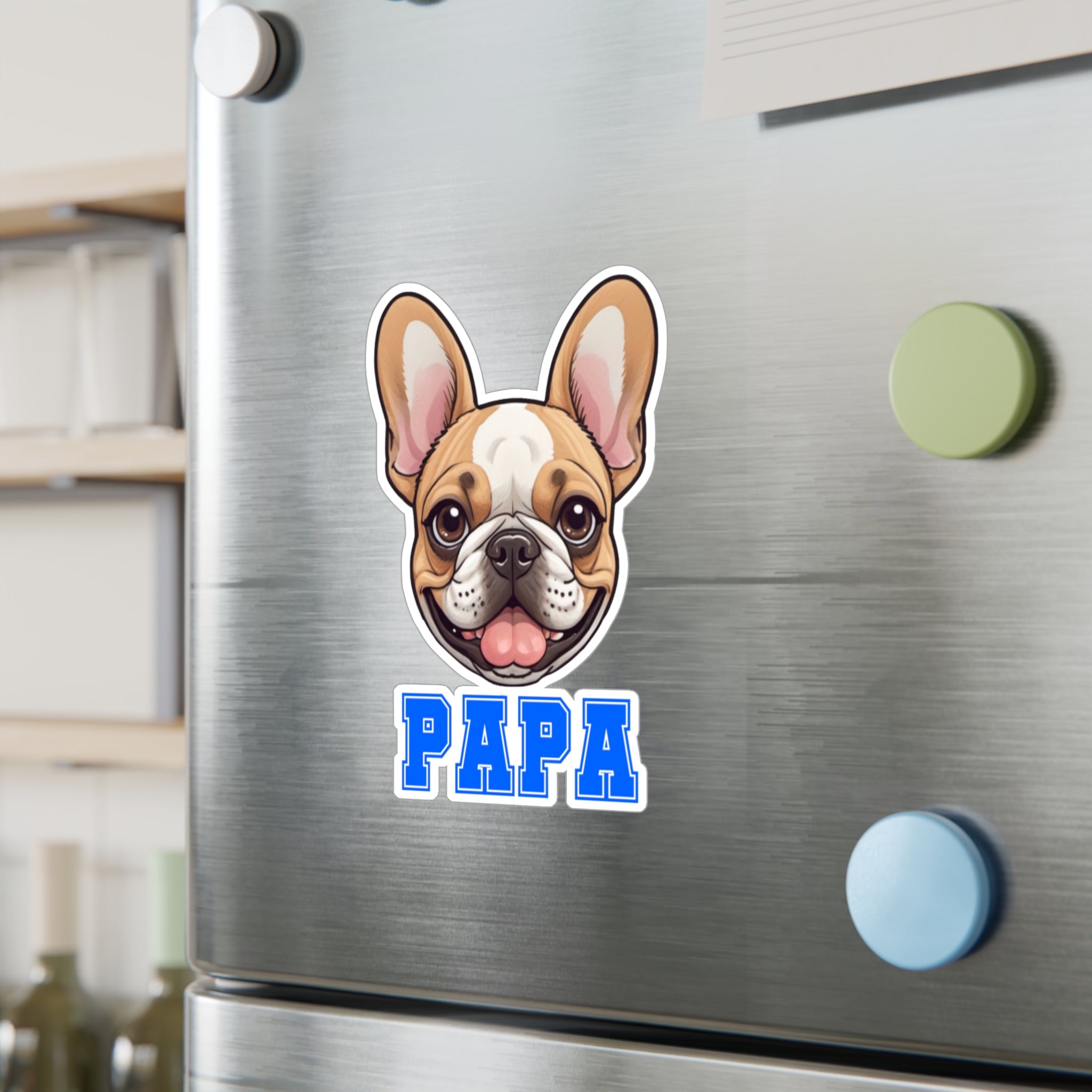 Frenchie Papa Vinyl Decals