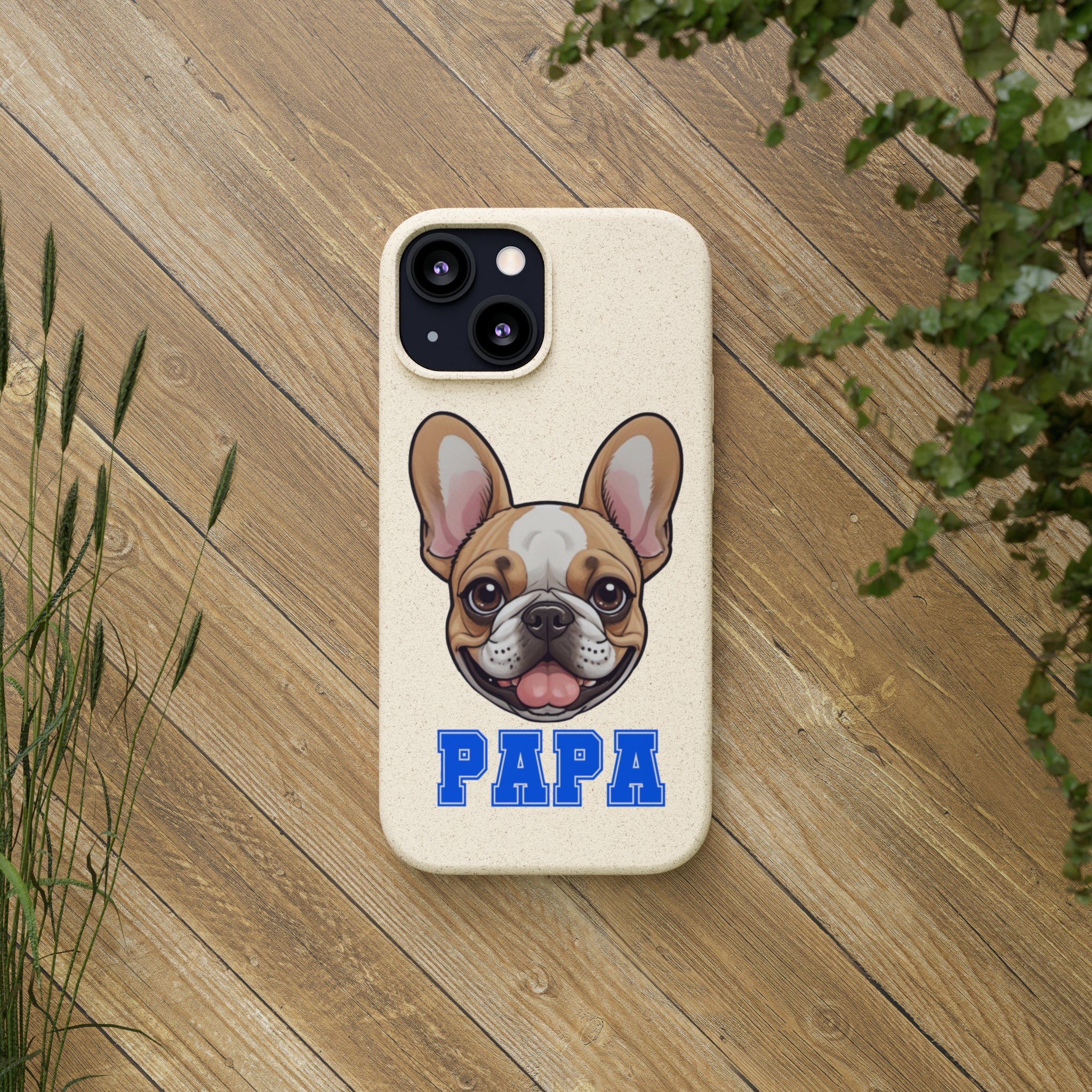 Biodegradable  Frenchie Papa Cases