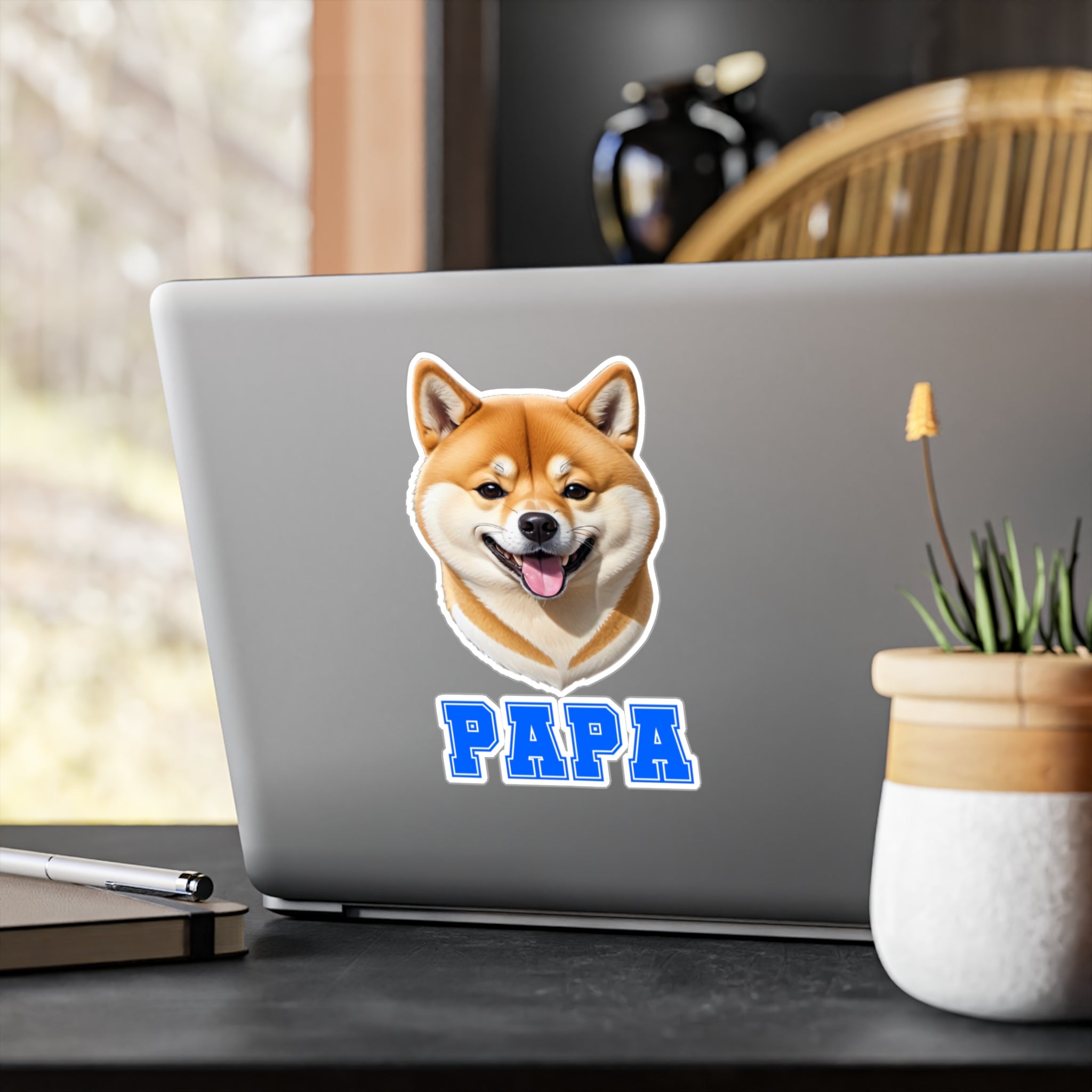 Shiba Inu Papa Vinyl Decals