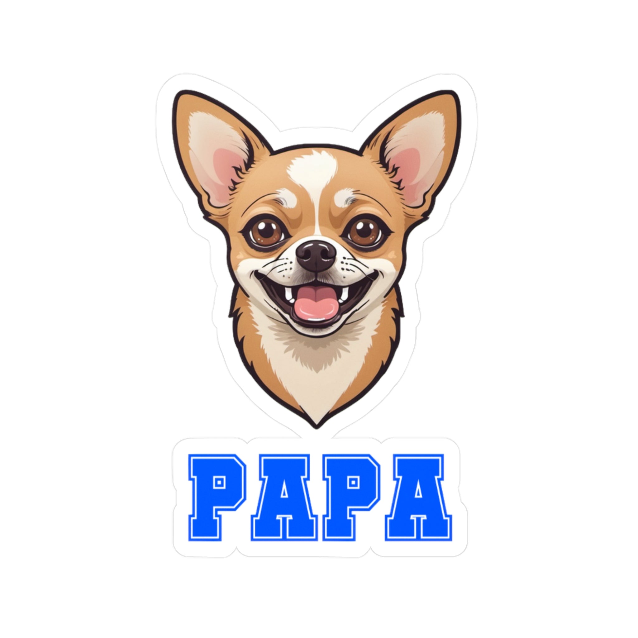 Chihuahua Papa Vinyl Decals