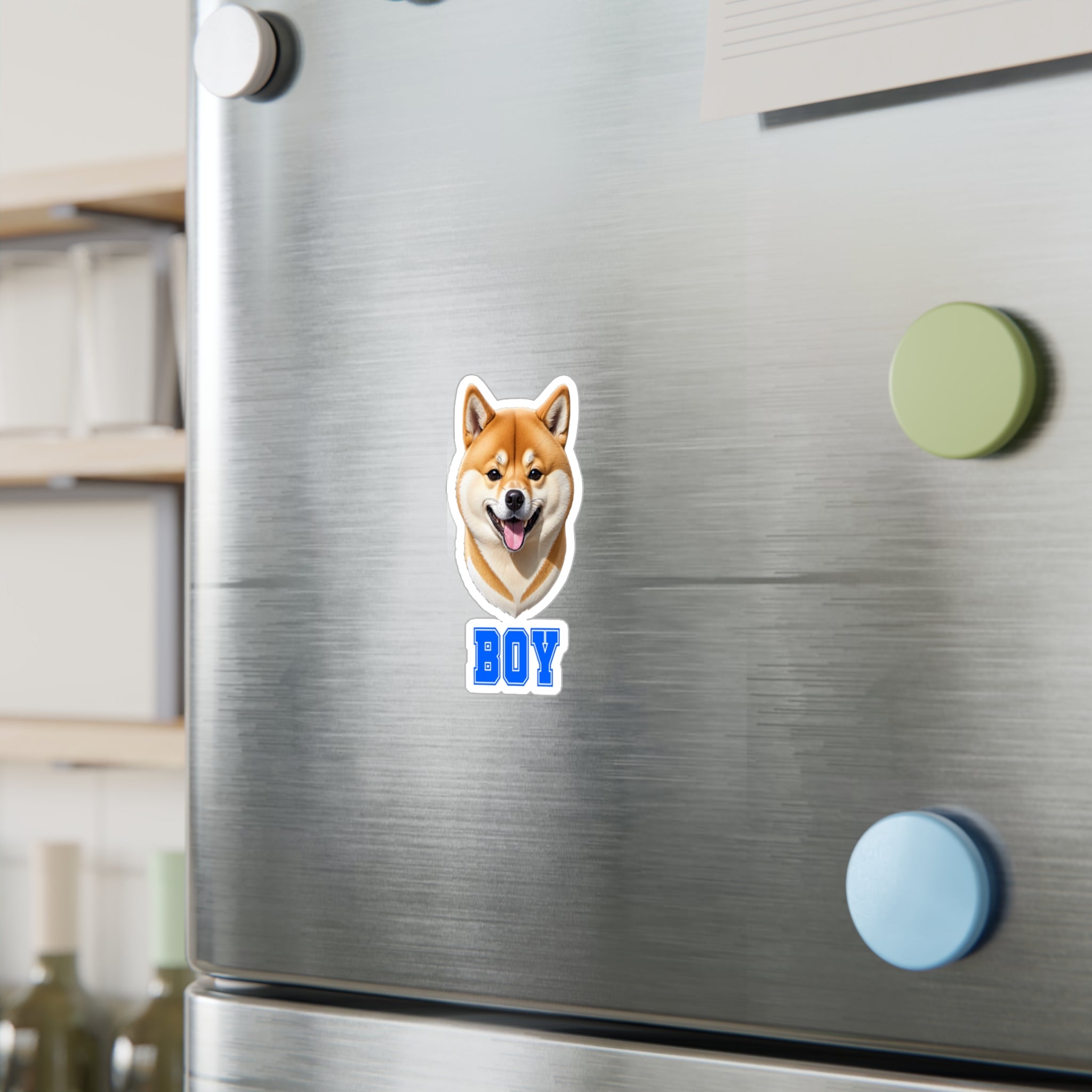 Shiba Inu Boy Vinyl Decals