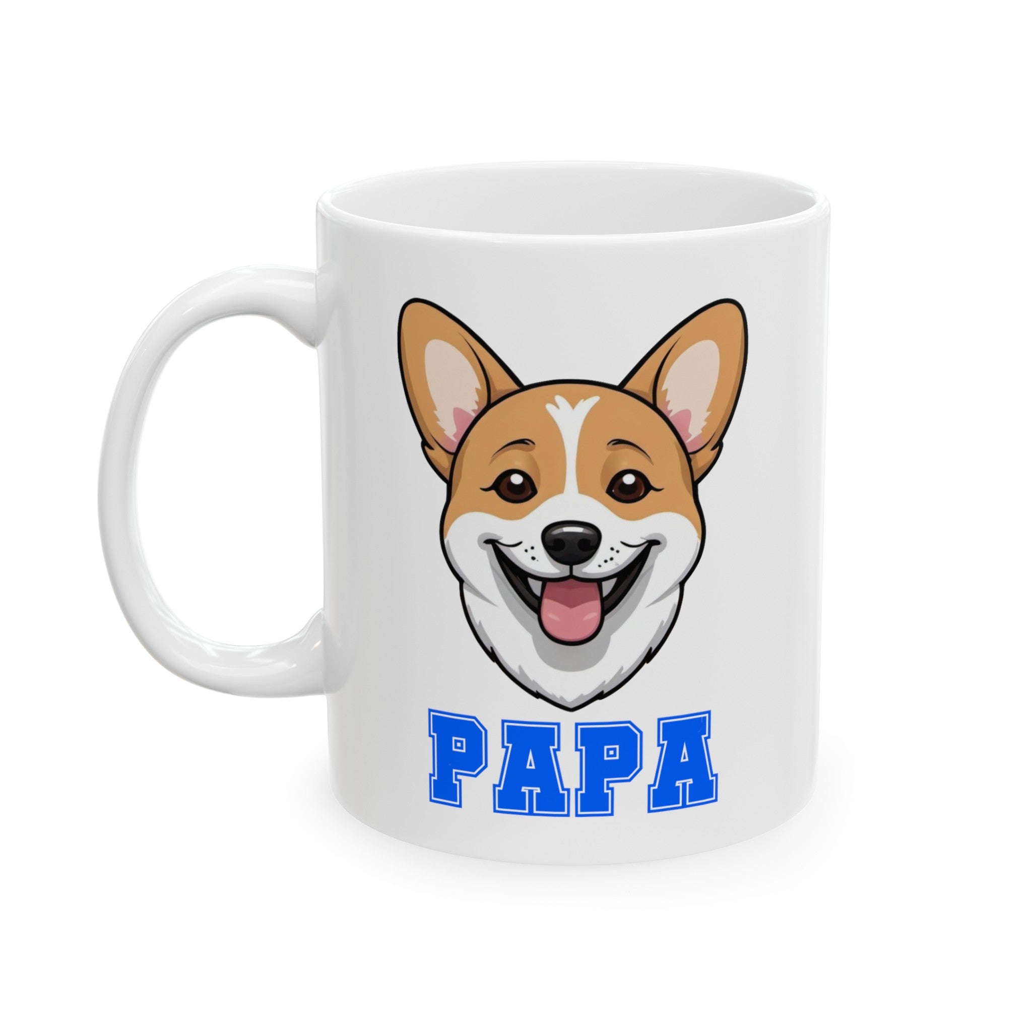 Corgi Papa Ceramic Mug, (11oz, 15oz)