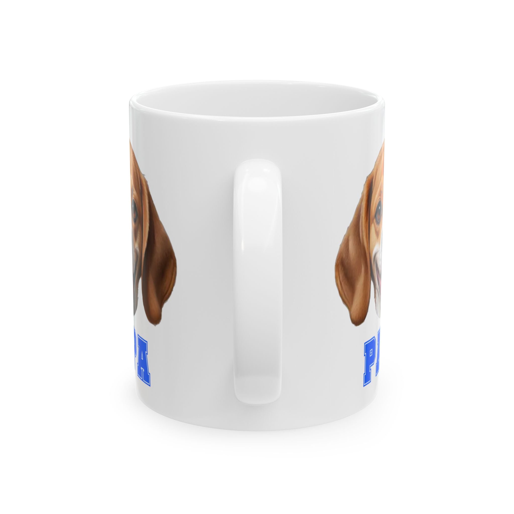 Beagle Papa Ceramic Mug, (11oz, 15oz)