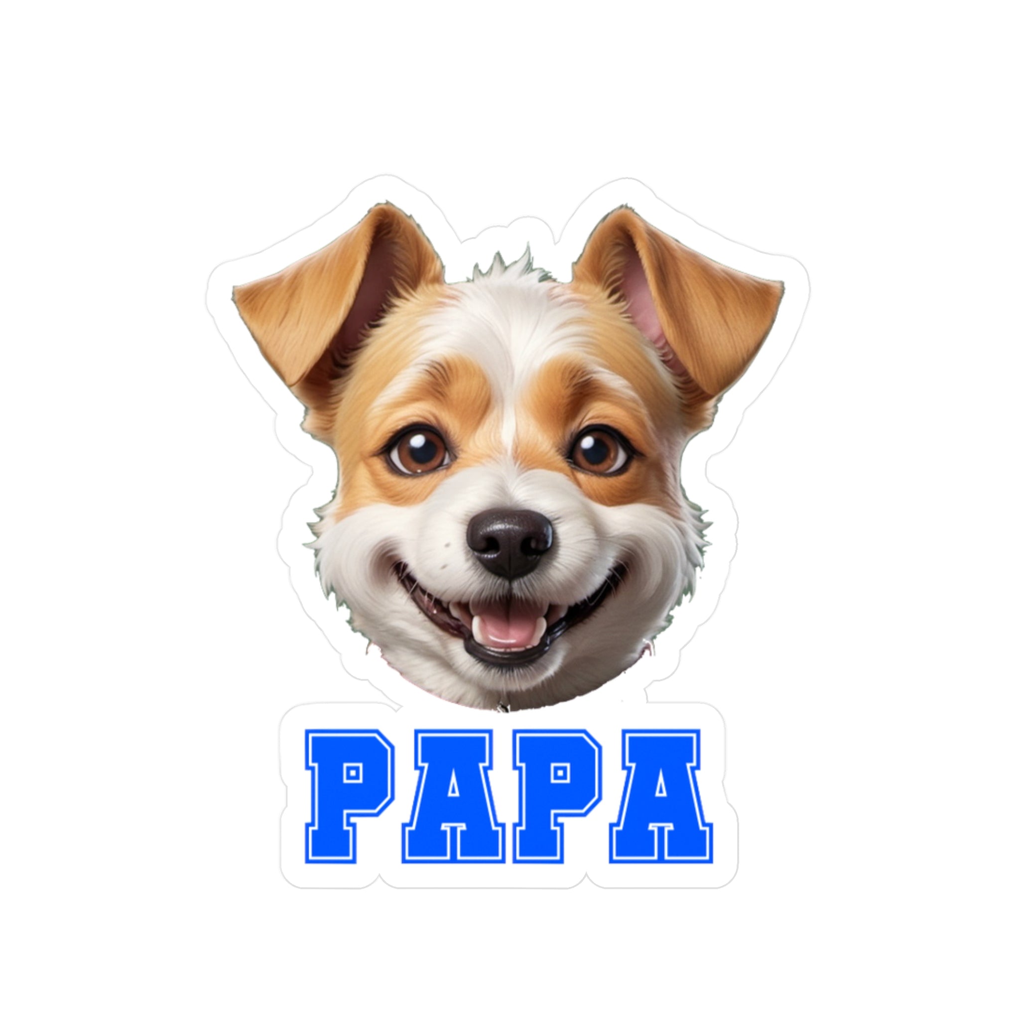 Terrier Papa Vinyl Decals