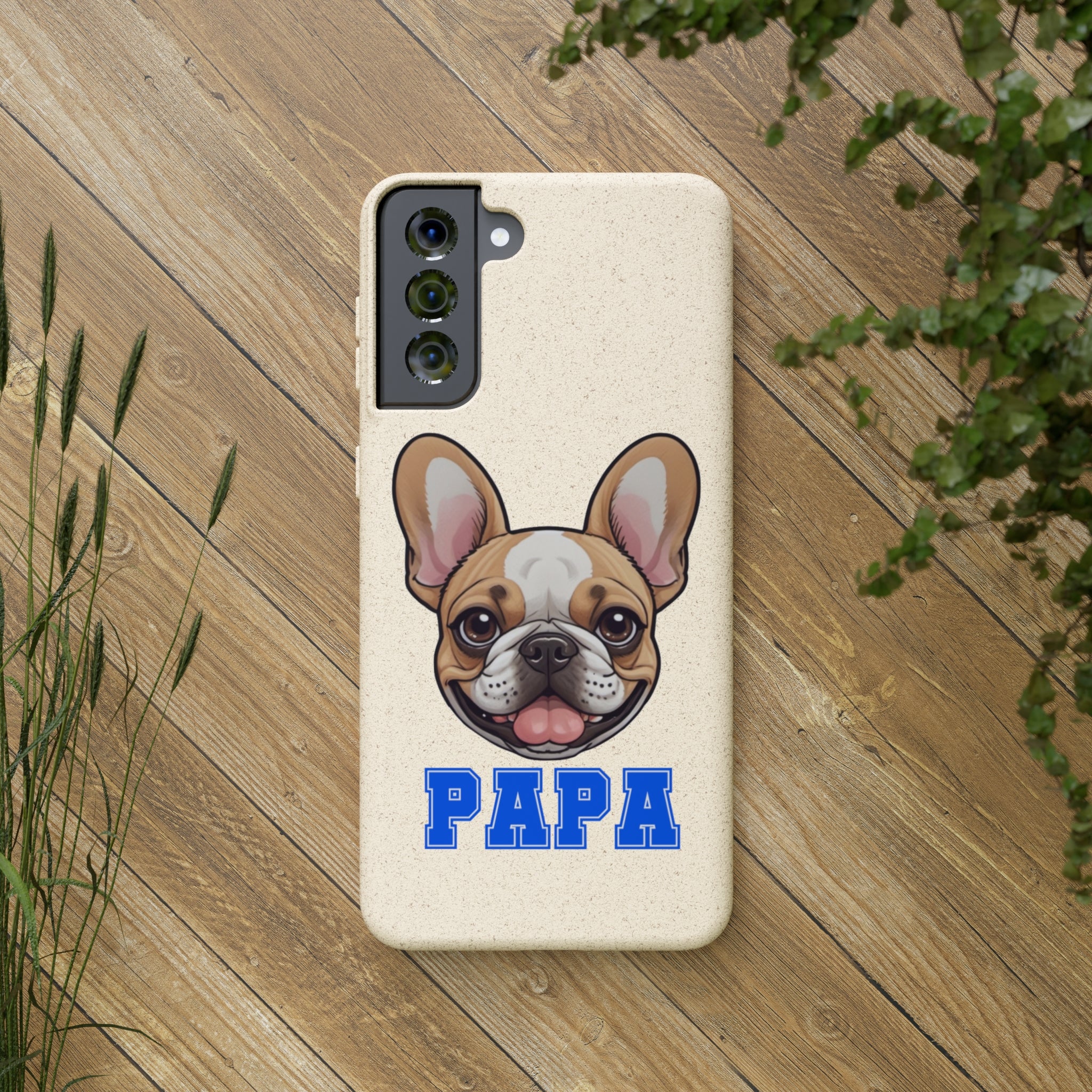 Biodegradable  Frenchie Papa Cases