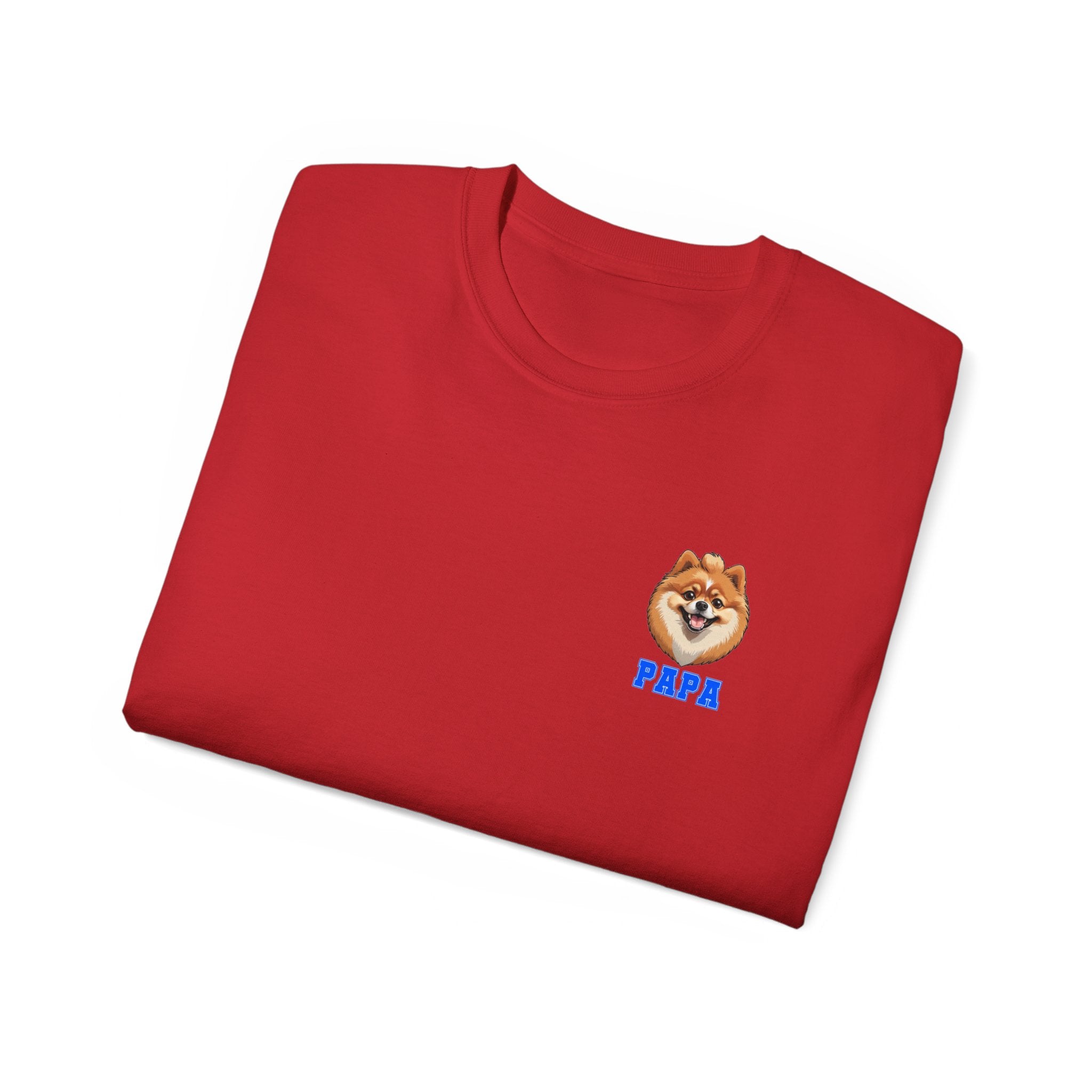 Pomeranian Papa Ultra Cotton Tee