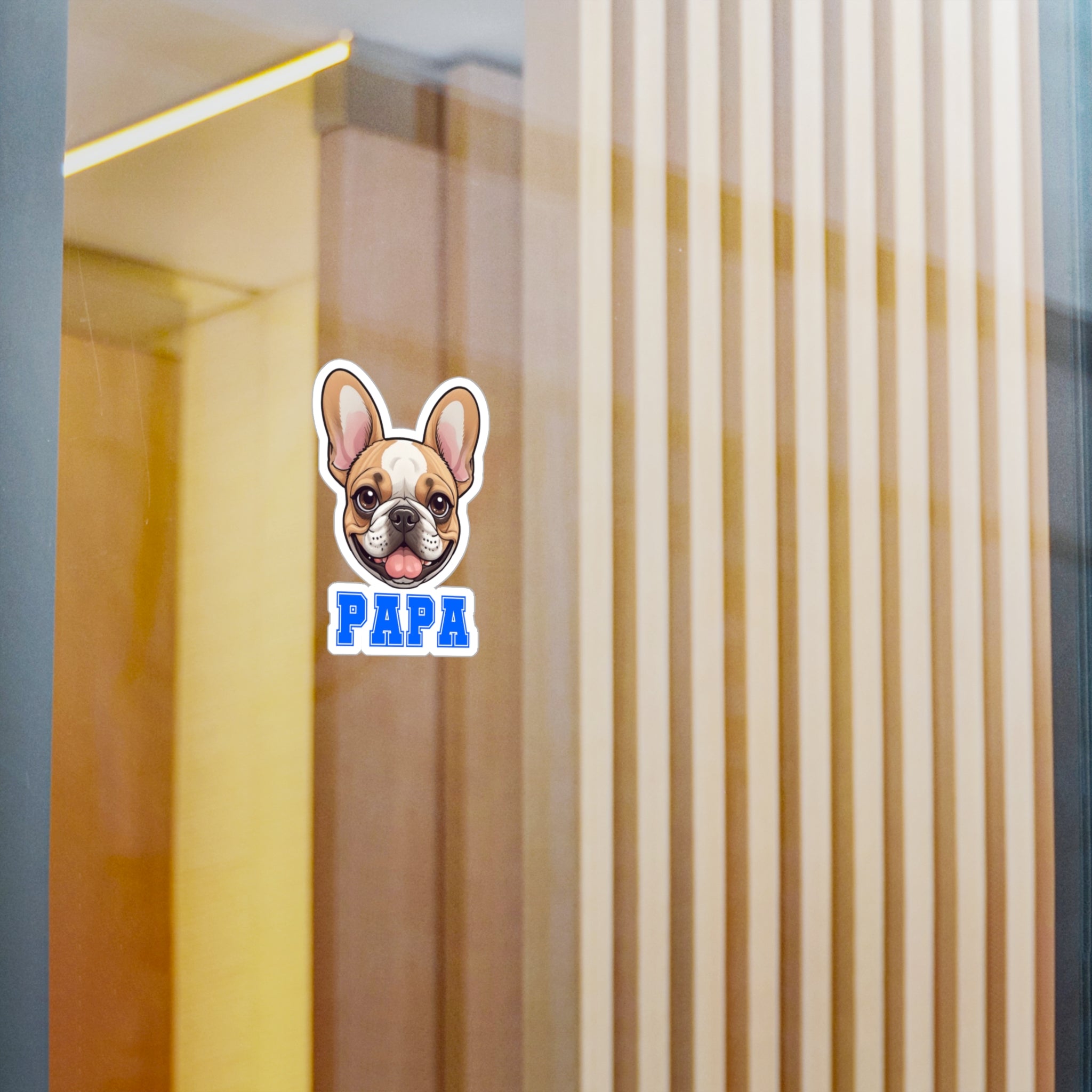 Frenchie Papa Vinyl Decals