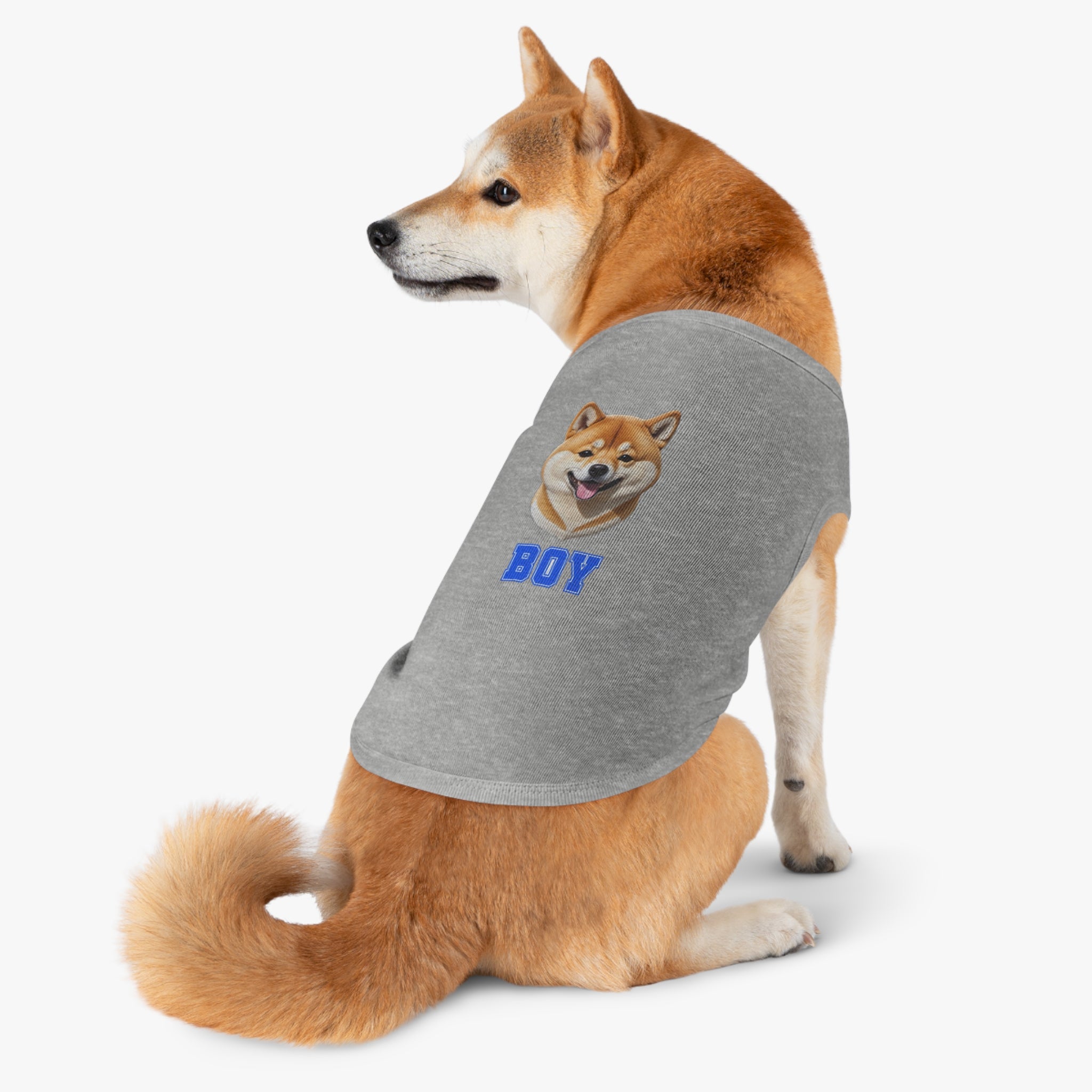 Shiba Inu Boy Tank Top