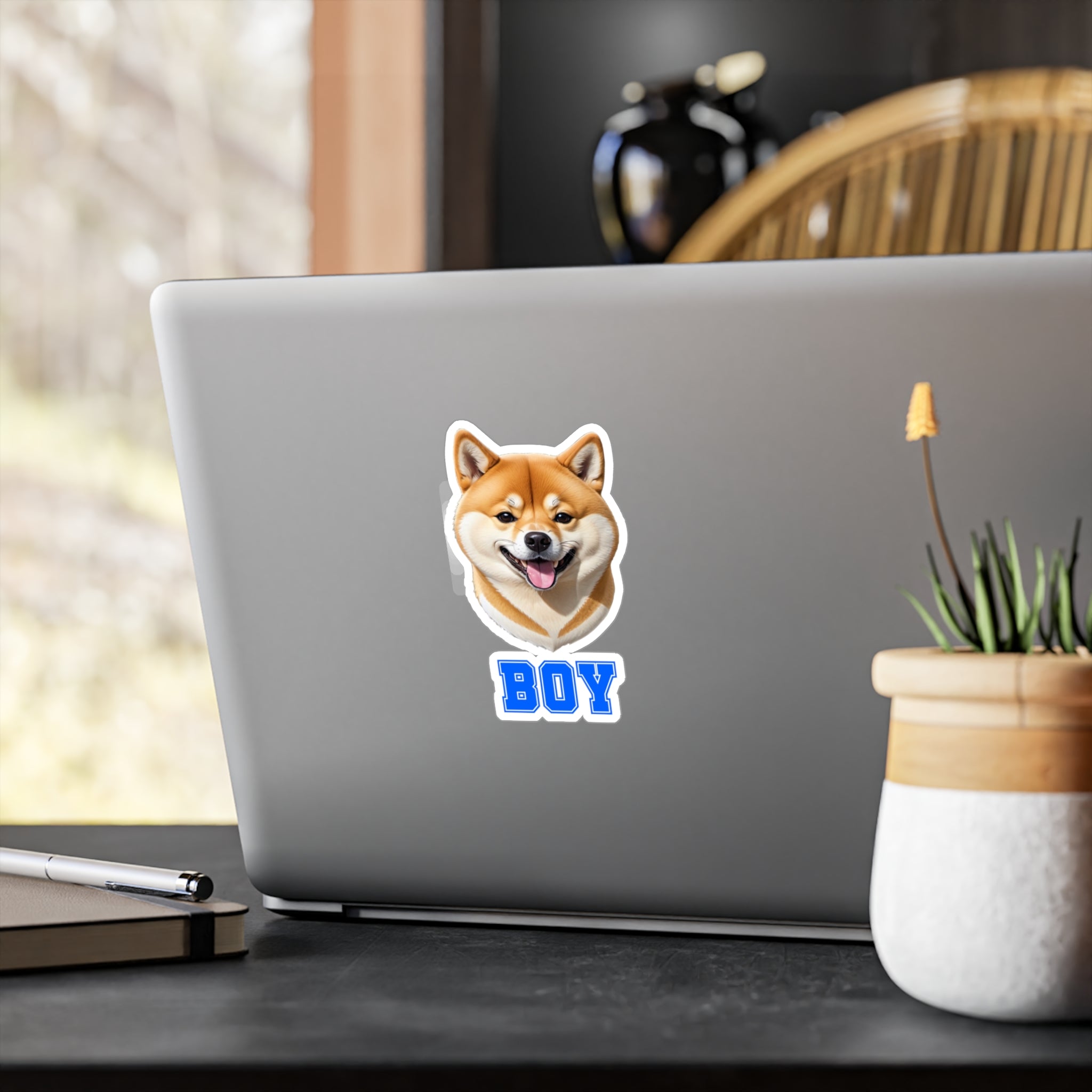 Shiba Inu Boy Vinyl Decals