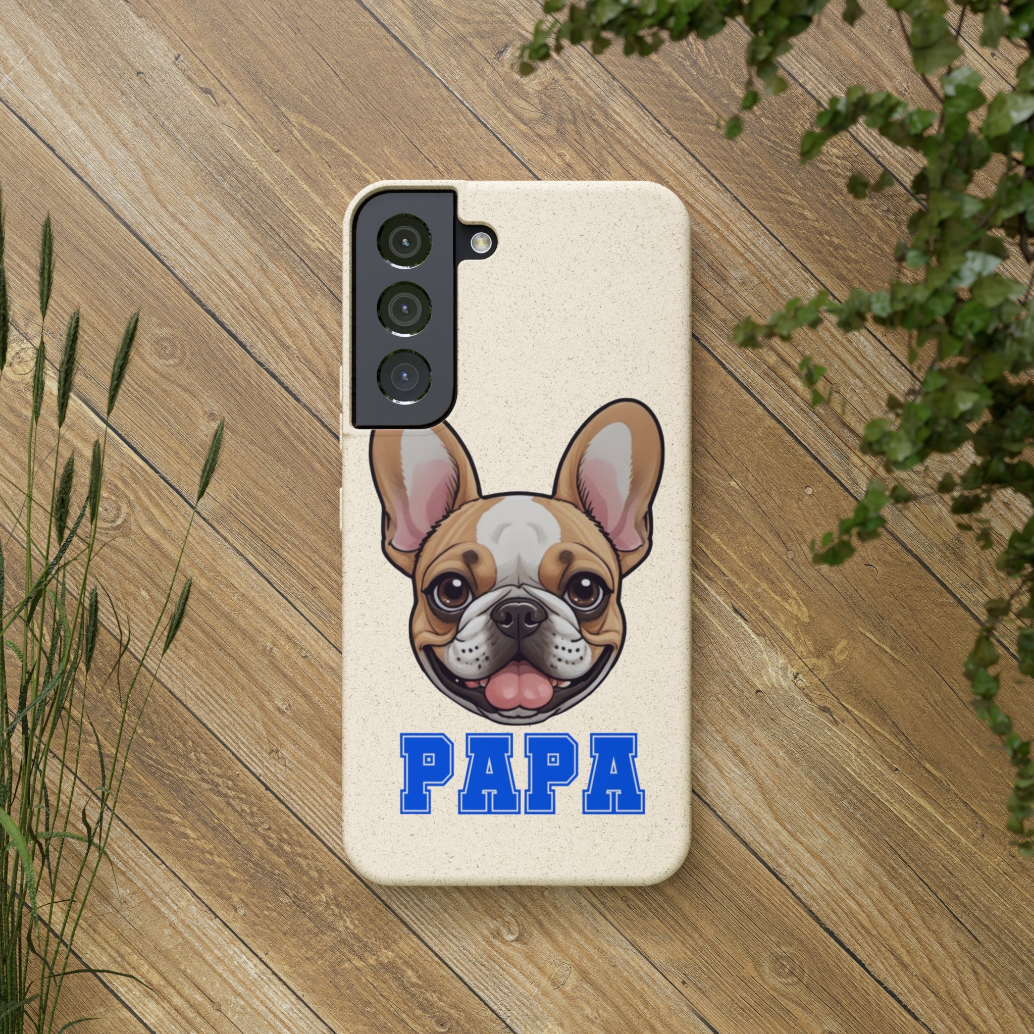 Biodegradable  Frenchie Papa Cases