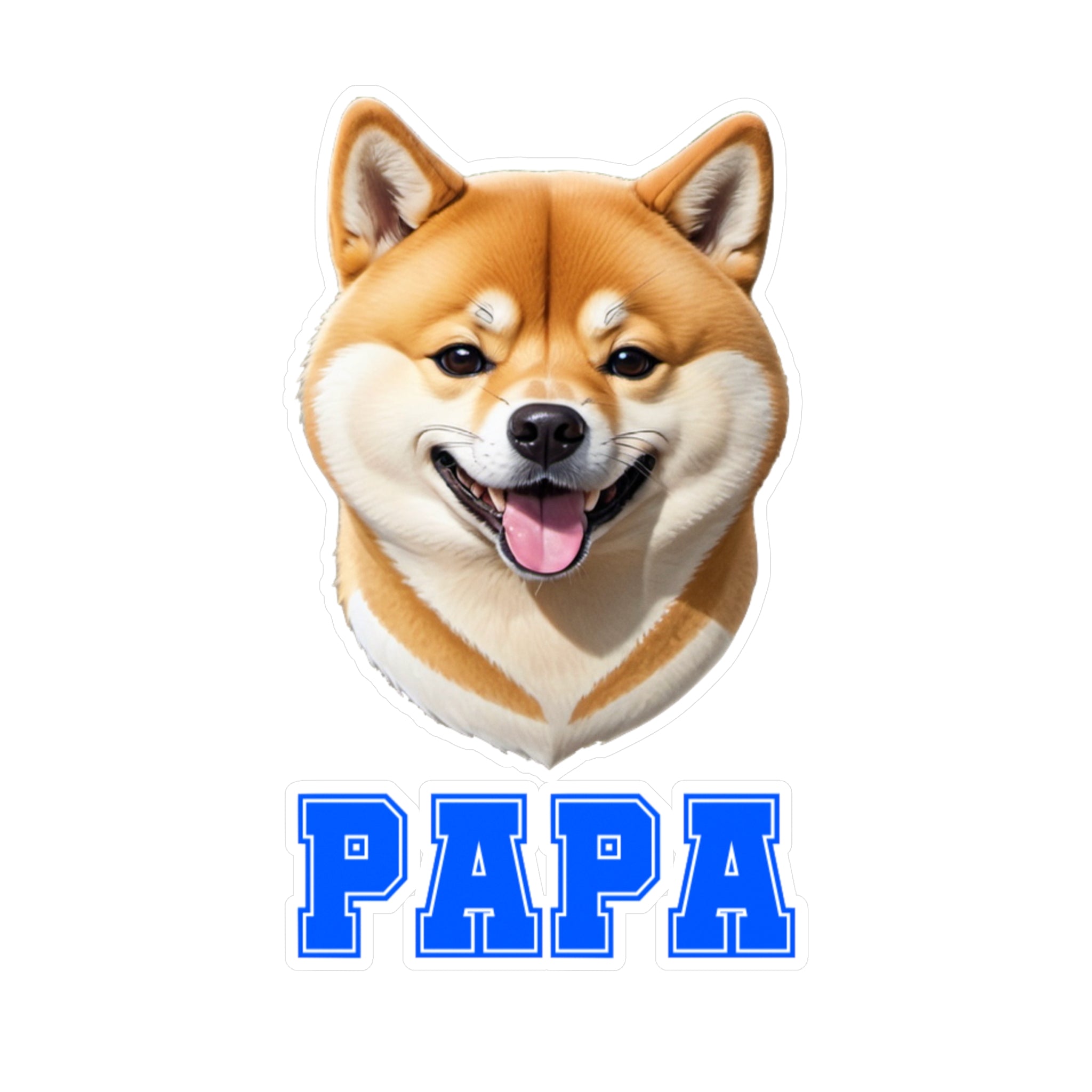 Shiba Inu Papa Vinyl Decals