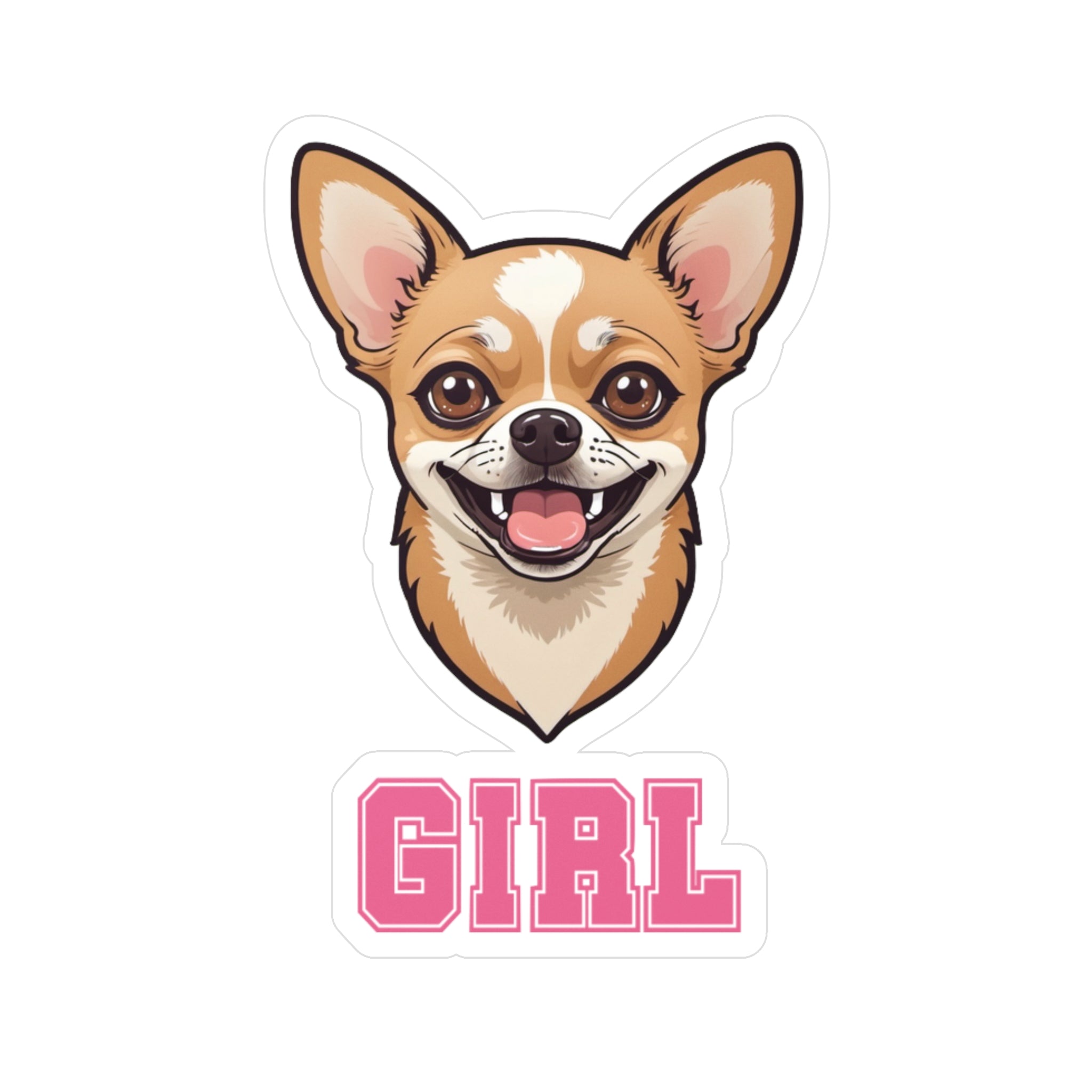 Chihuahua Girl Vinyl Decals