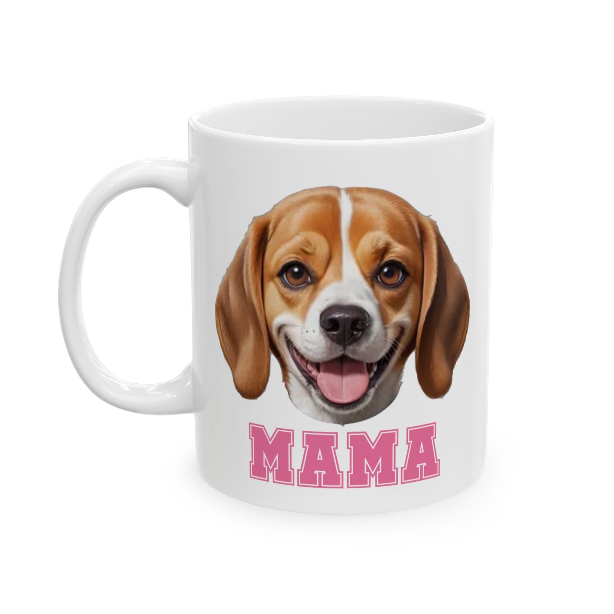 Beagle Mama Ceramic Mug, (11oz, 15oz)