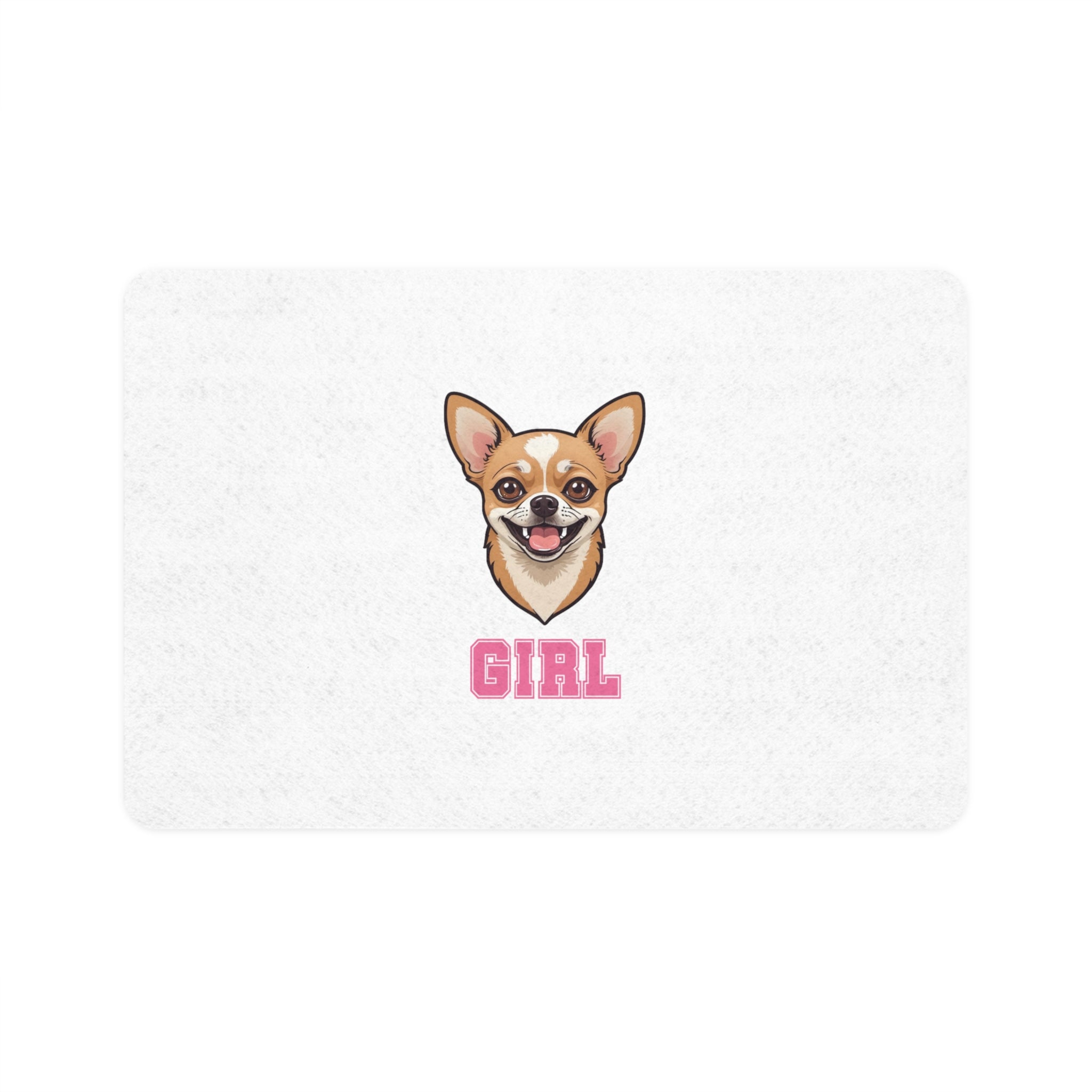 Chihuahua Girl Food Mat (12x18)