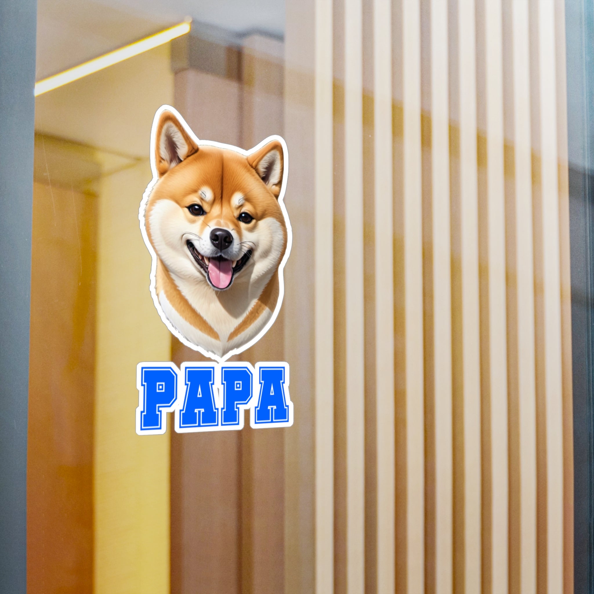 Shiba Inu Papa Vinyl Decals