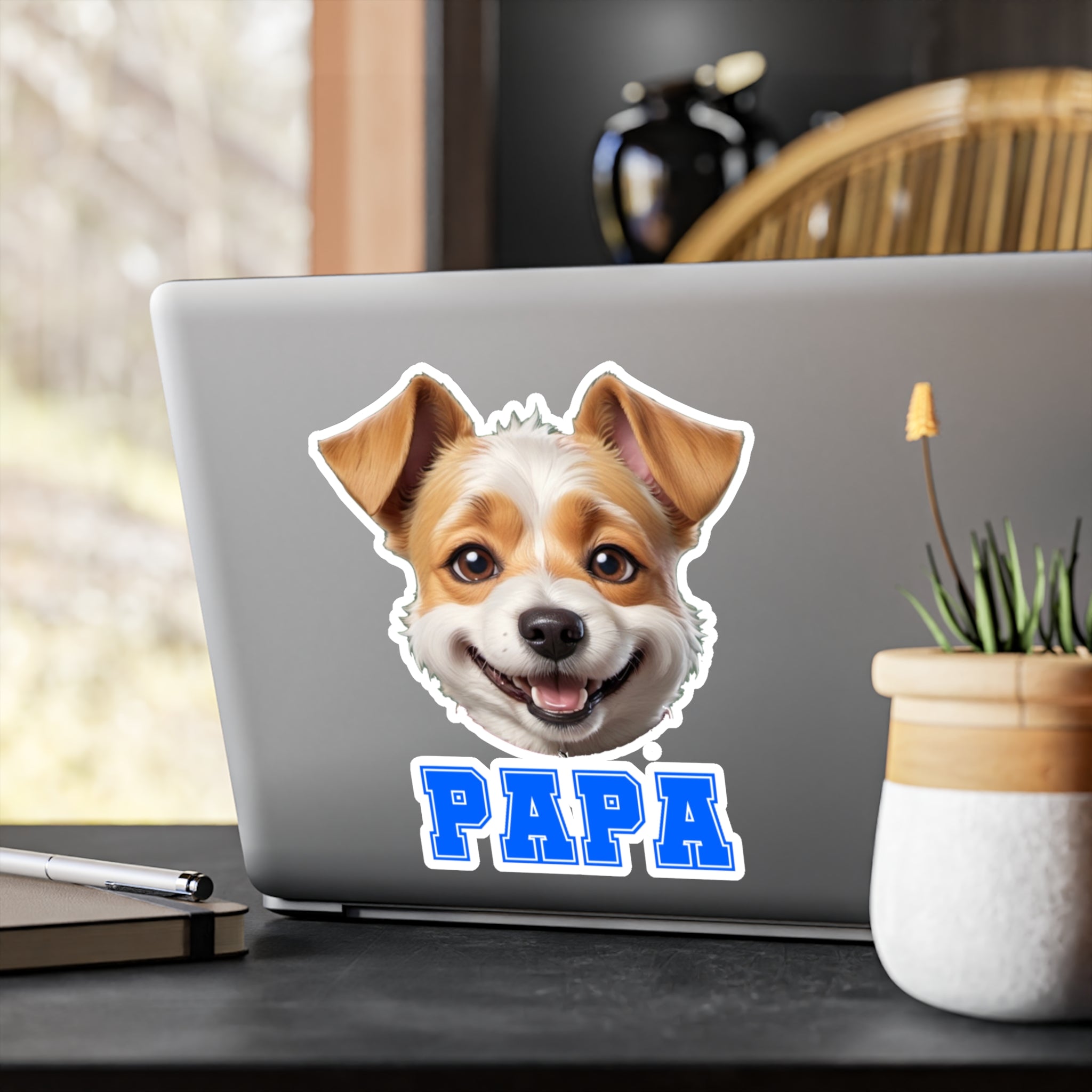 Terrier Papa Vinyl Decals