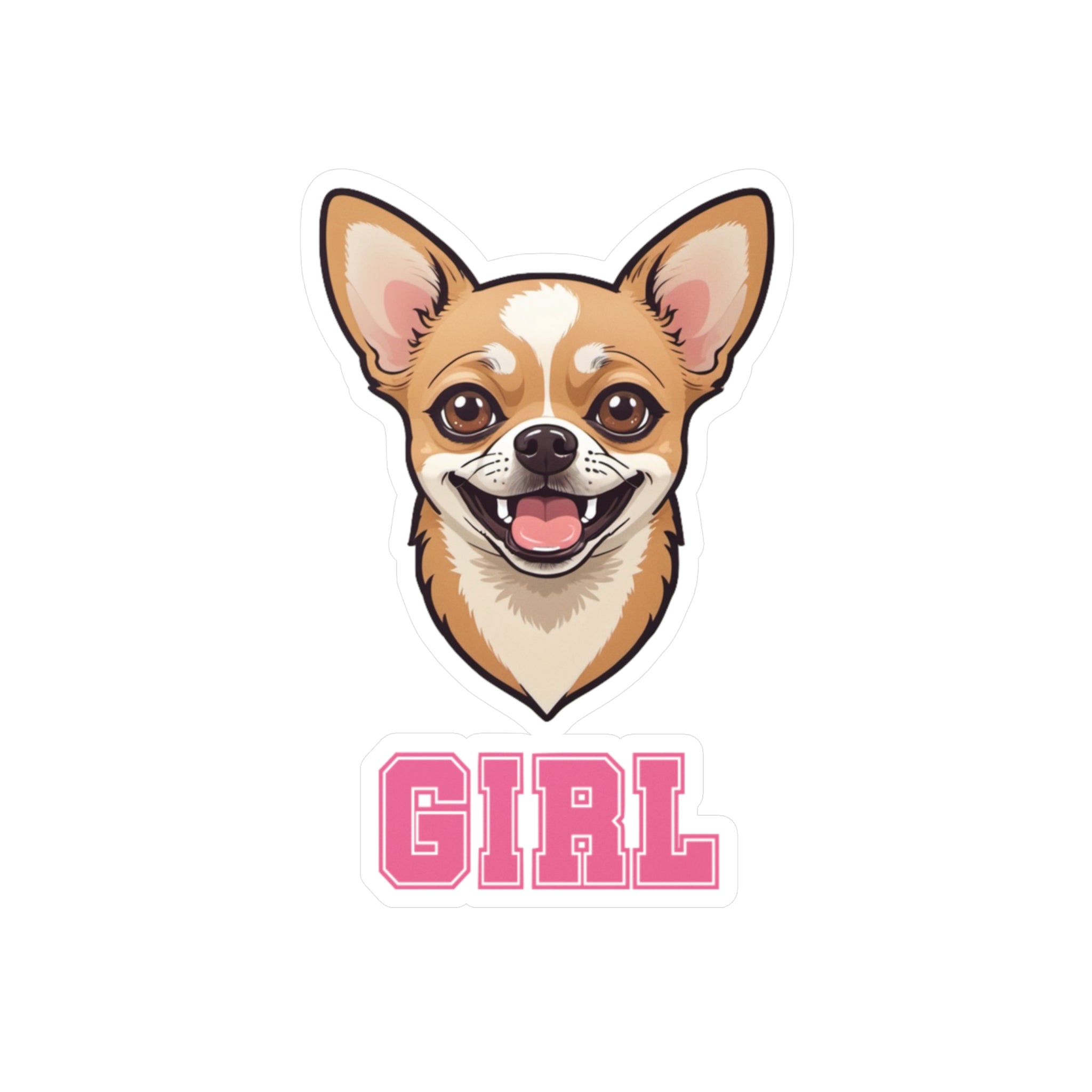 Chihuahua Girl Vinyl Decals