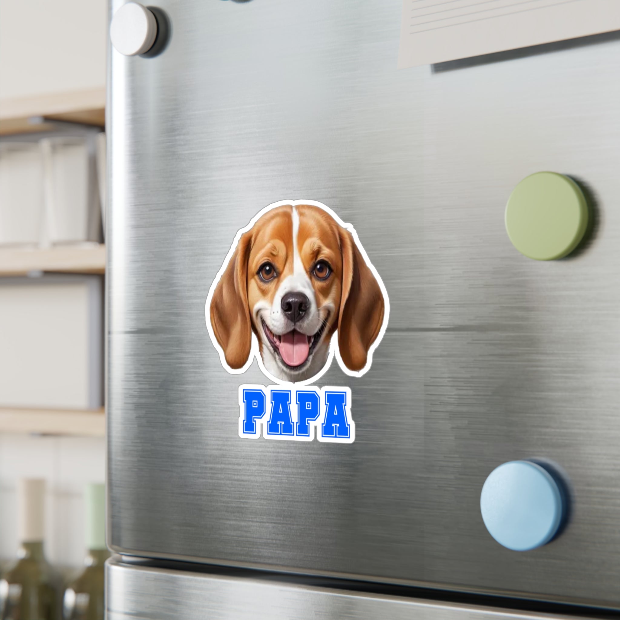 Beagle Papa Vinyl Decals