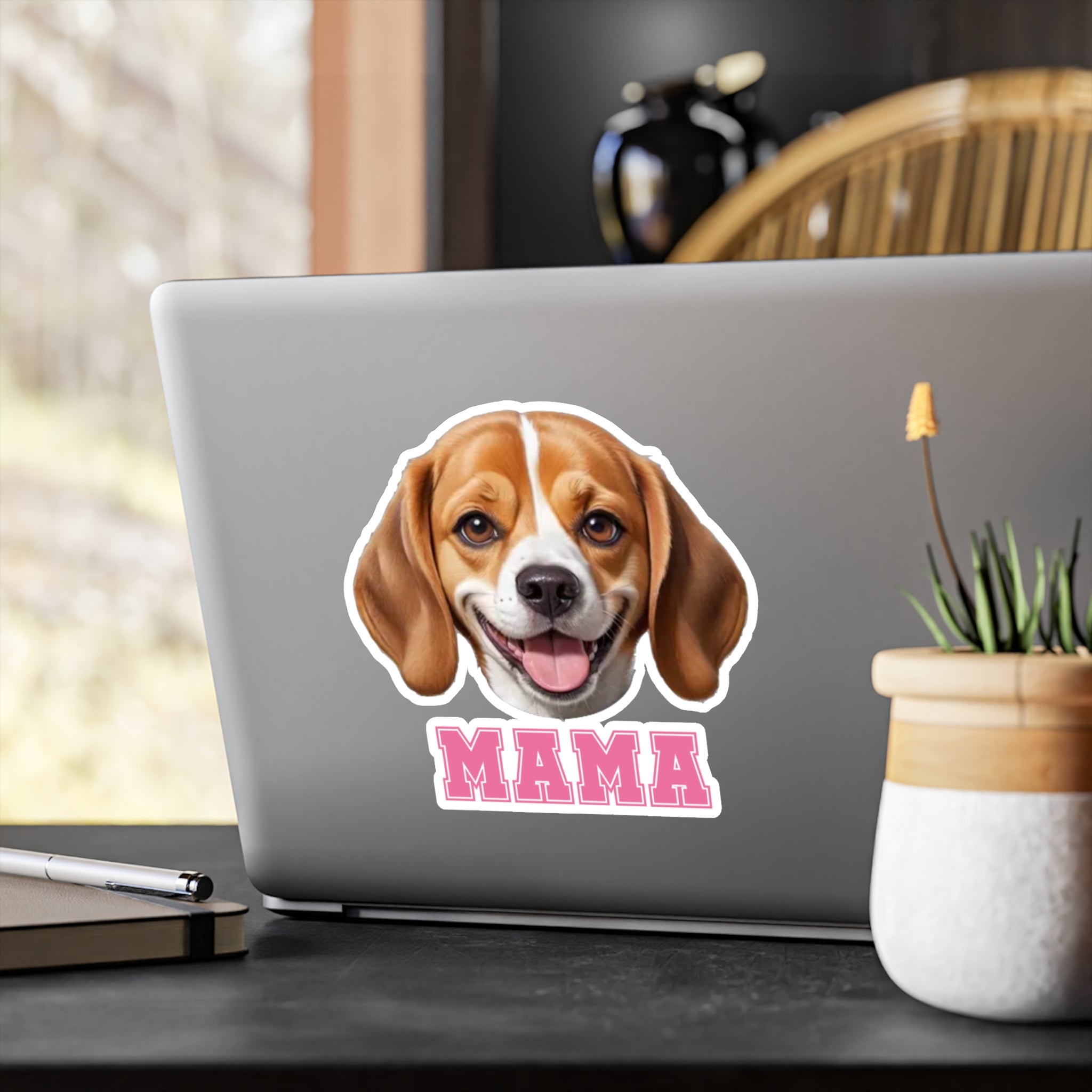 Beagle Mama Vinyl Decals