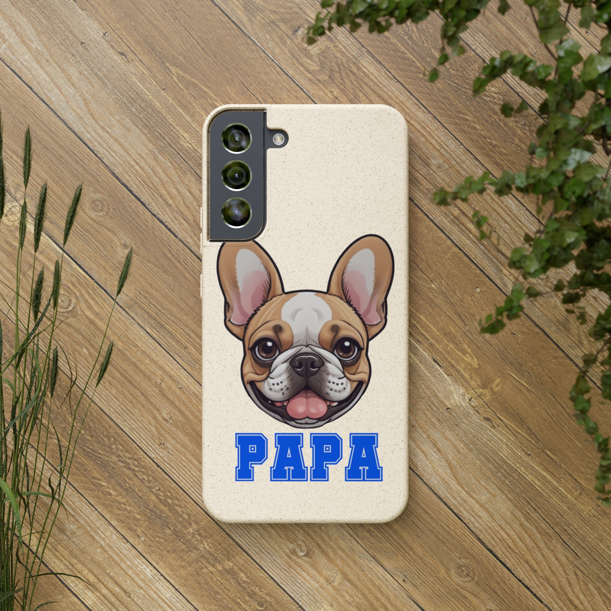 Biodegradable  Frenchie Papa Cases