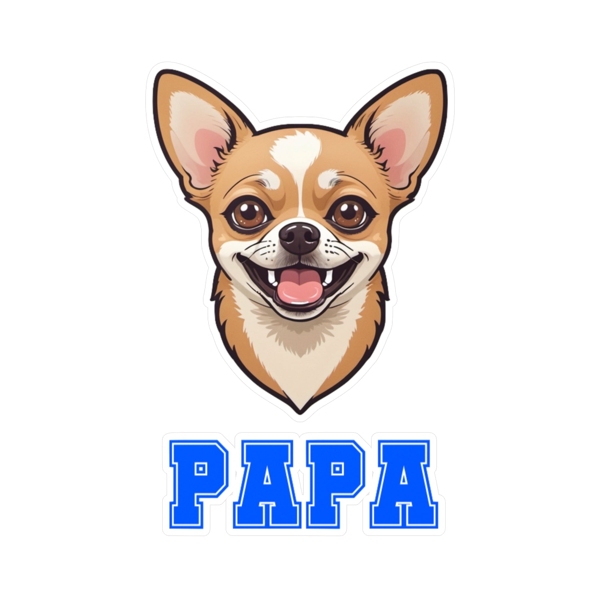 Chihuahua Papa Vinyl Decals